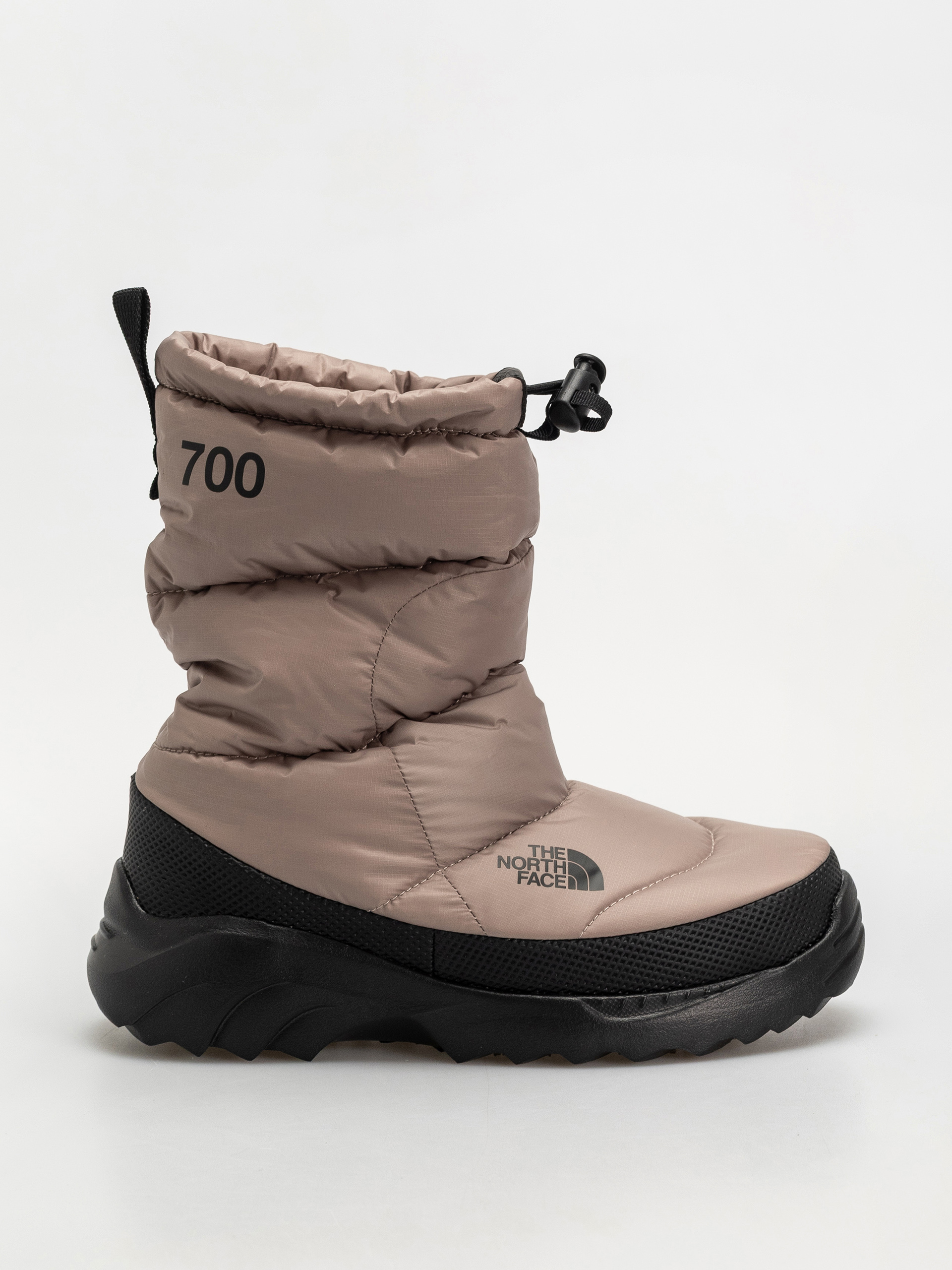 The North Face Nuptse Traction Bootie Shoes (mushroom grey/tnf black)
