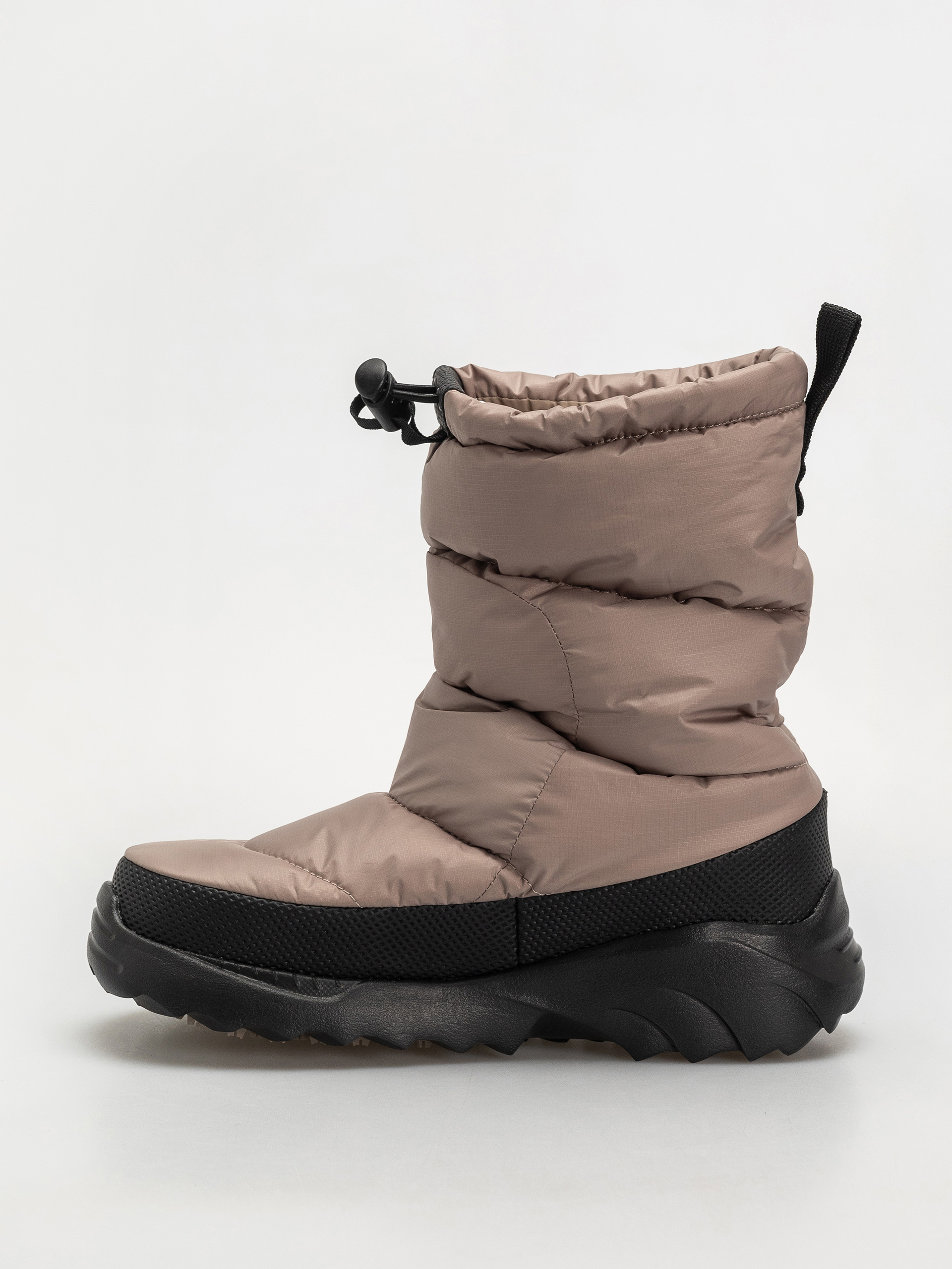 The North Face Nuptse Traction Bootie Shoes (mushroom grey/tnf black)