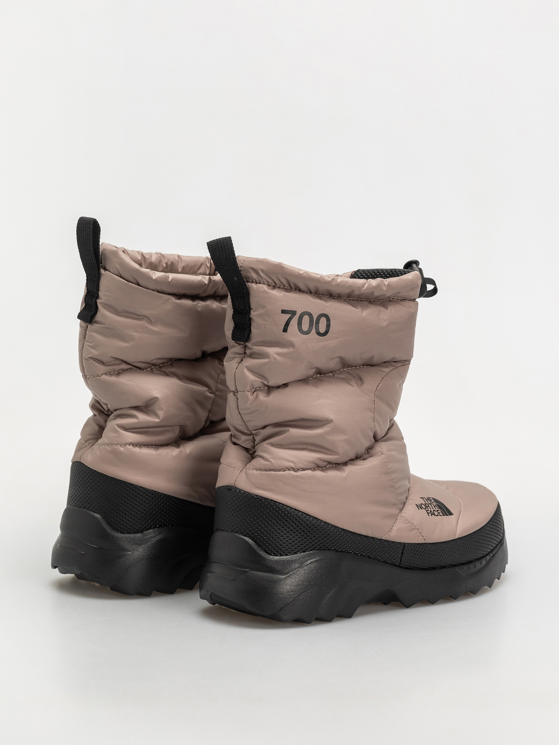 The North Face Nuptse Traction Bootie Shoes (mushroom grey/tnf black)
