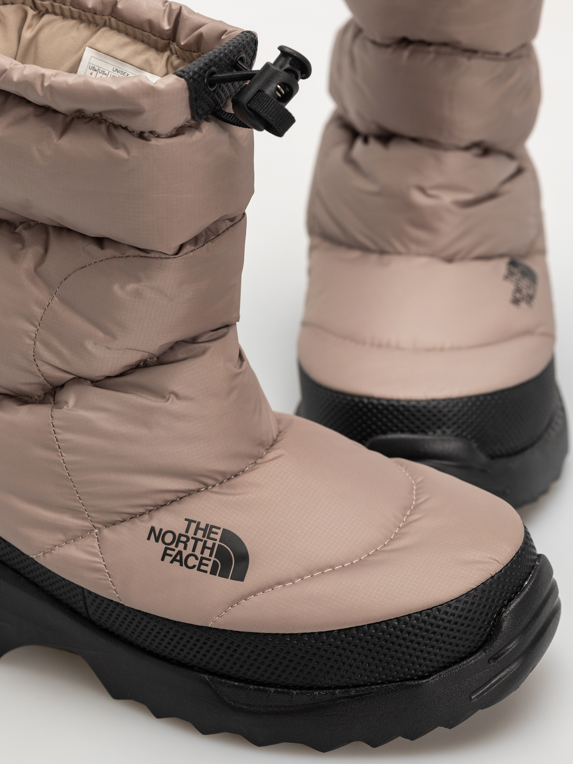 The North Face Nuptse Traction Bootie Shoes (mushroom grey/tnf black)