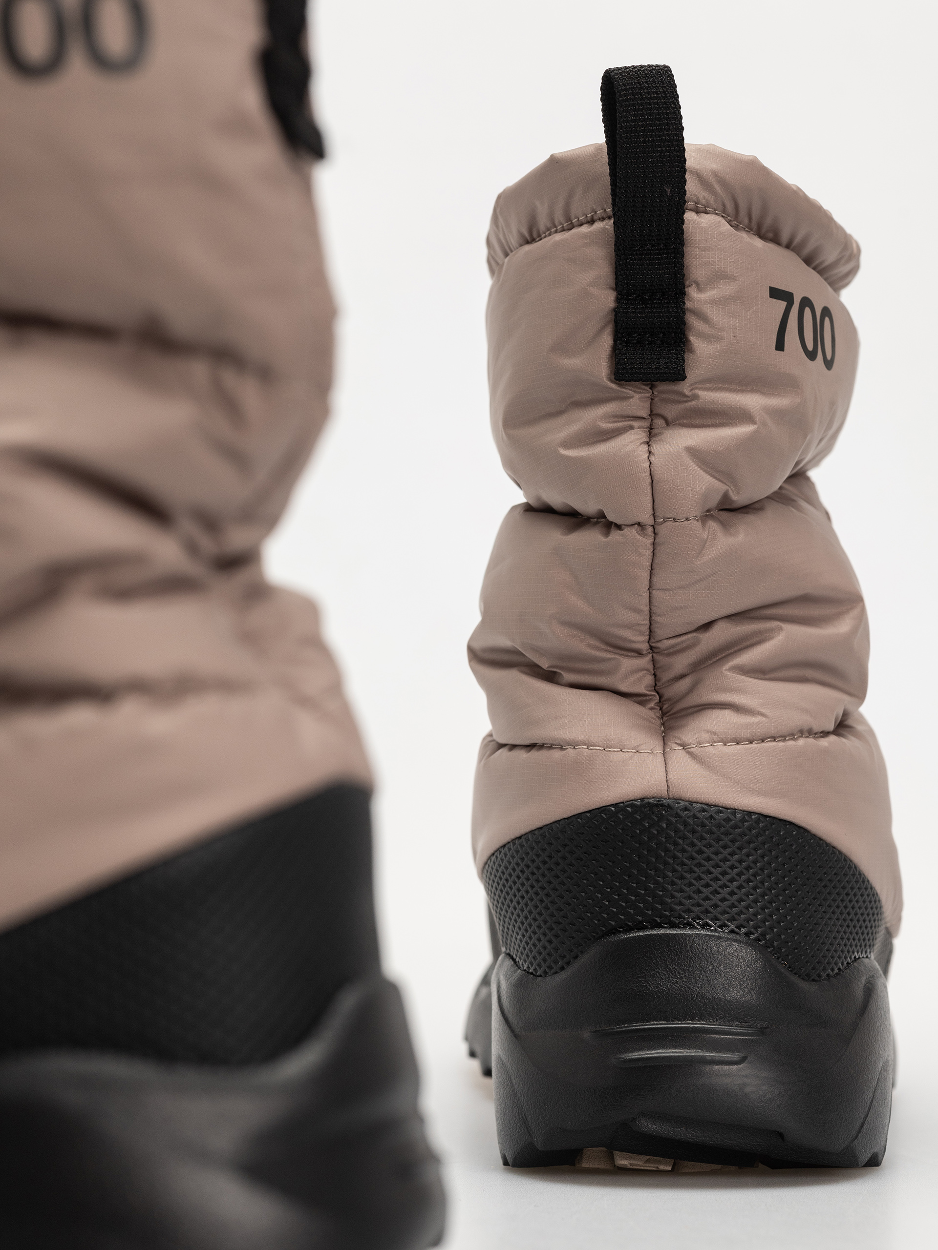 The North Face Nuptse Traction Bootie Shoes (mushroom grey/tnf black)