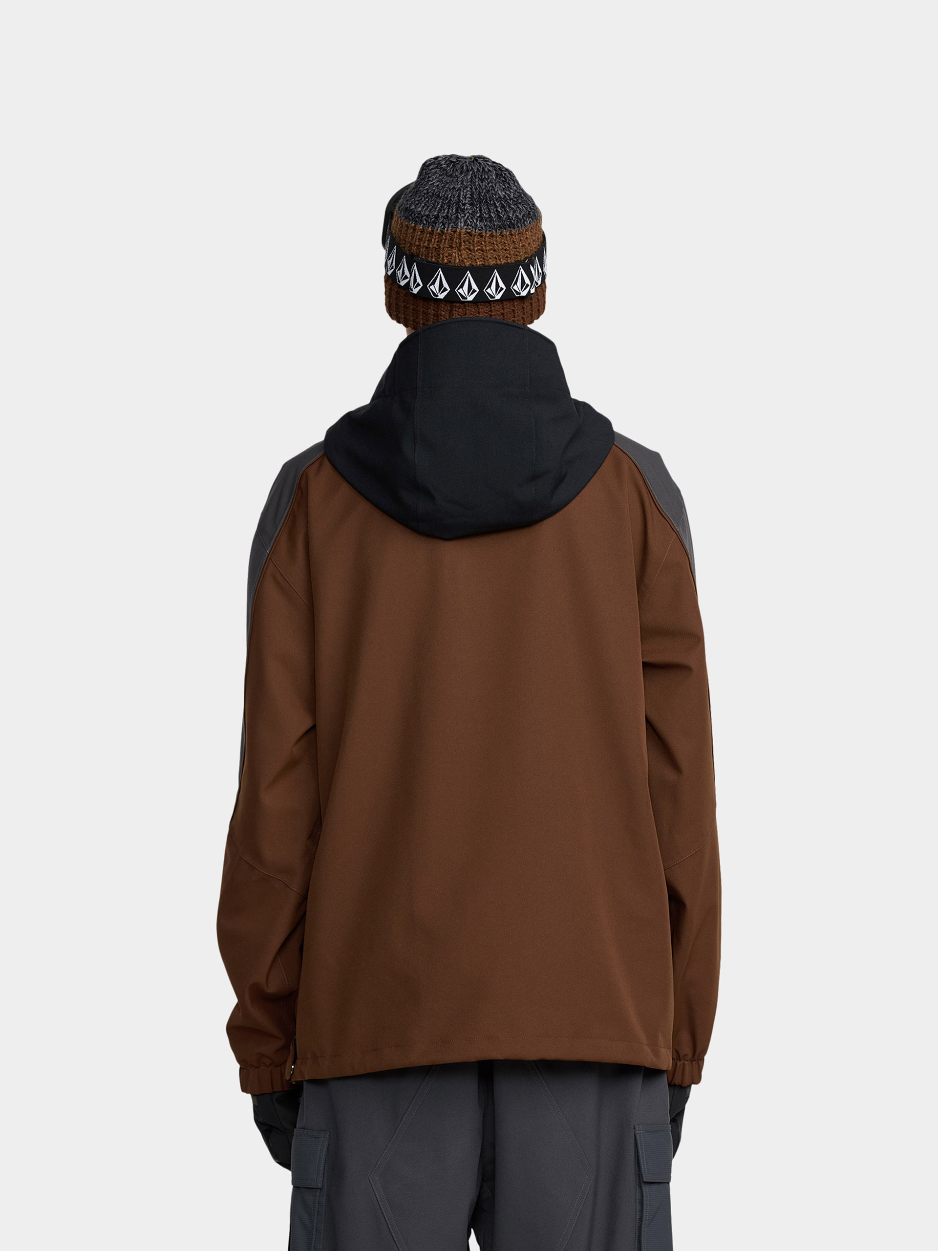Mens Volcom Brighton Pullover Snowboard jacket (brown)