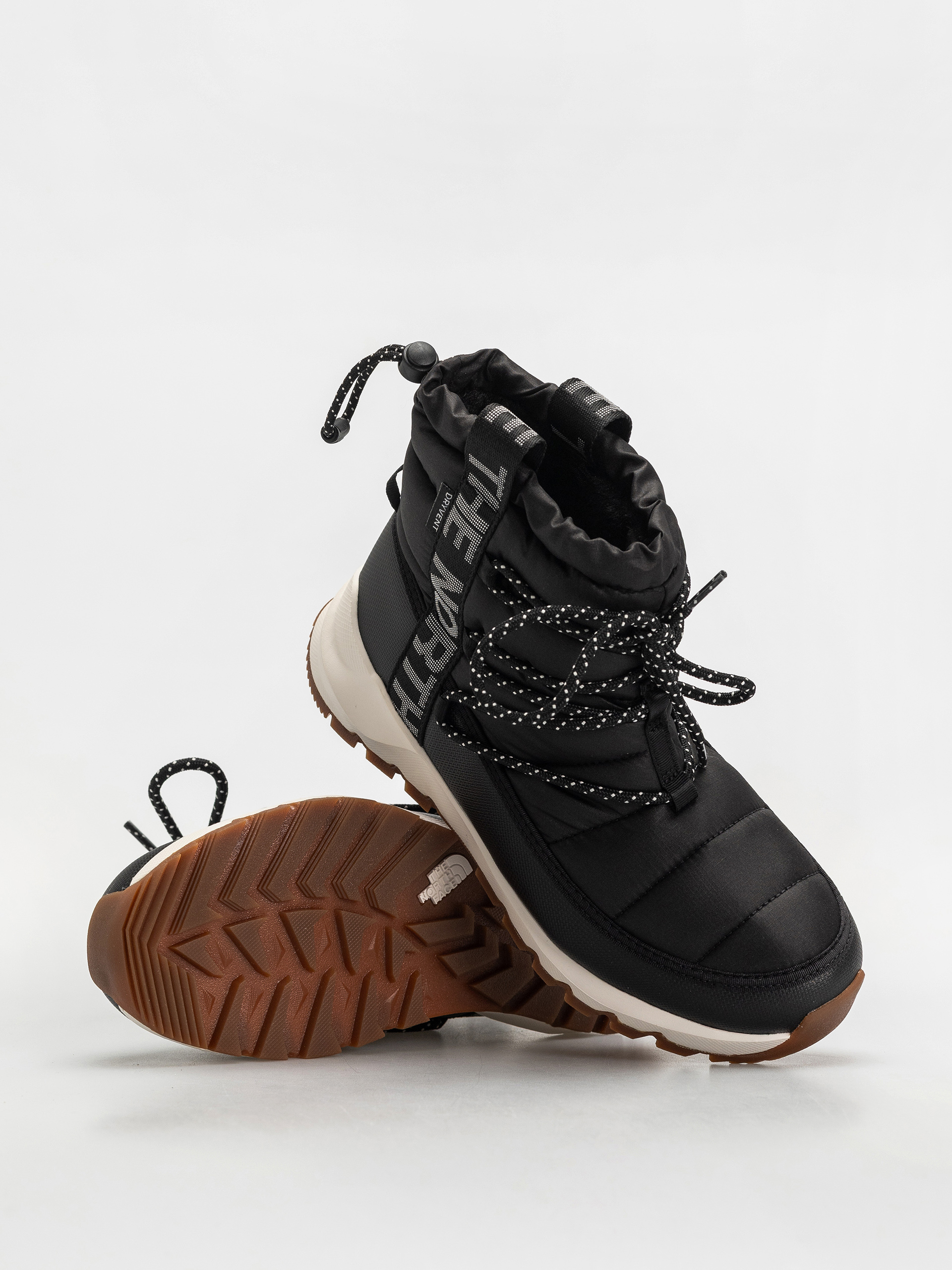 The North Face Shoes Thermoball Lace Up Wp Wmn (tnf black/gardenia white)