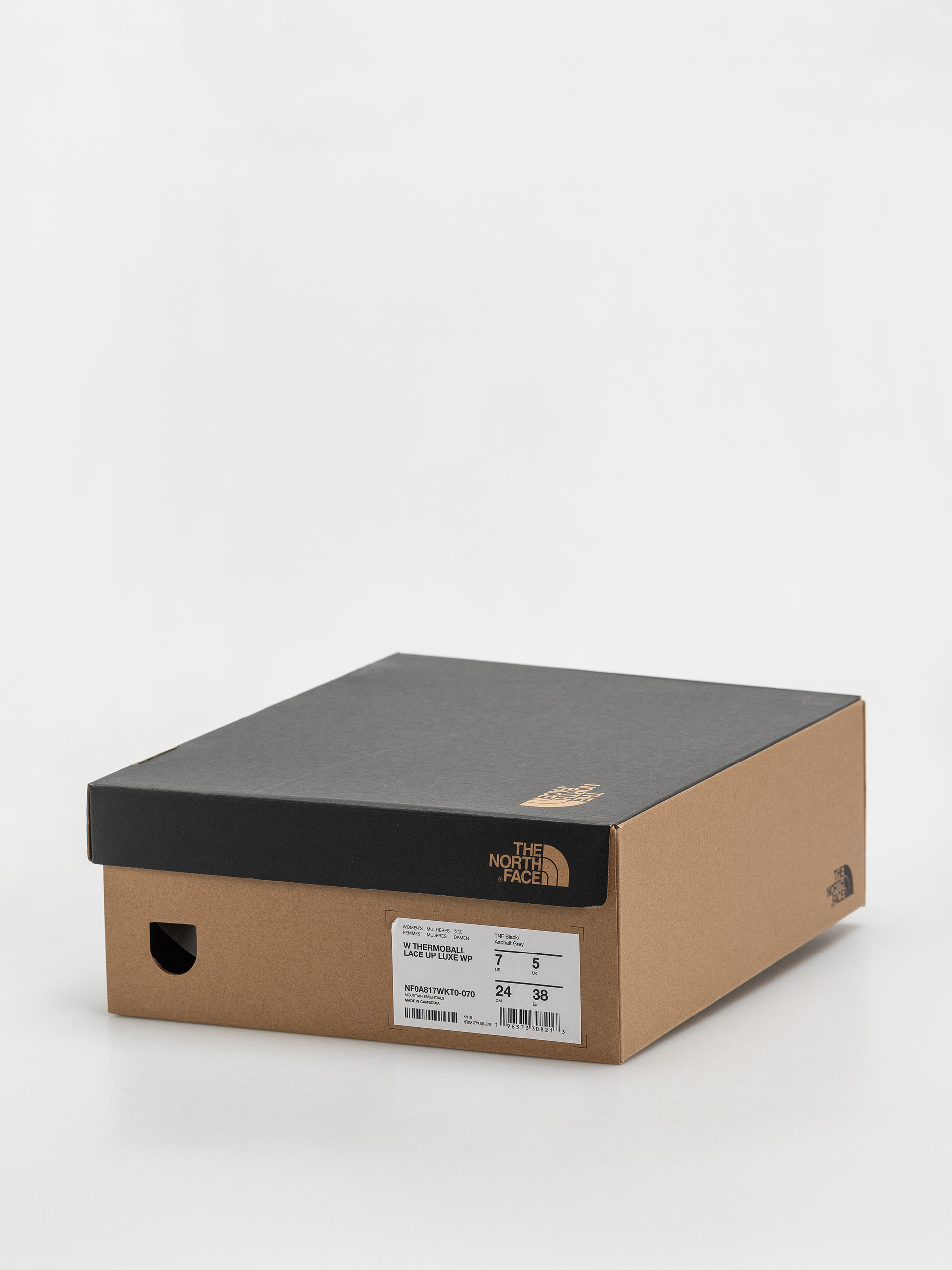 The North Face Shoes Thermoball Lace Up Luxe Wp Wmn (tnf black/asphalt grey)