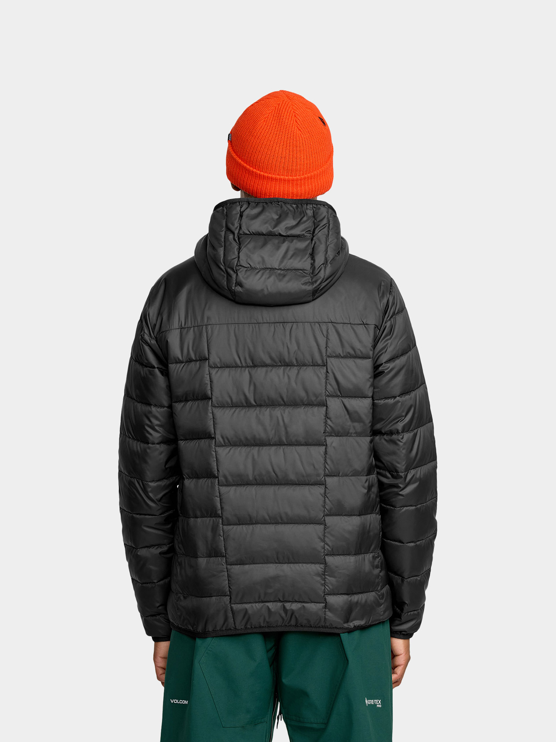 Herren Volcom Snowboard Jacke Puff Puff Hooded (black)