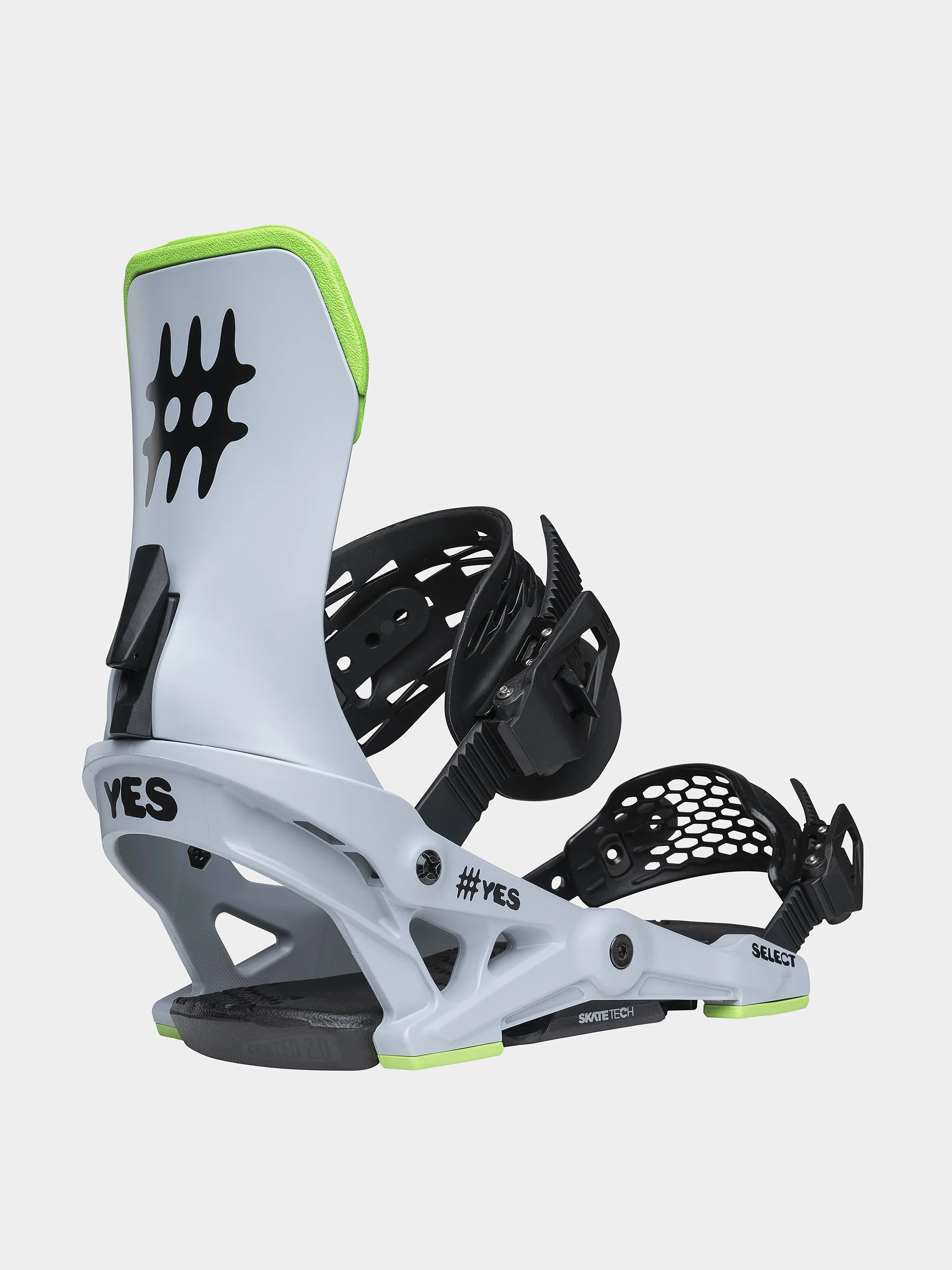 Drake Snowboard bindings Super Sport - white, green (green forest Drake Snowboard bindings Super Sport - white, green (green forest