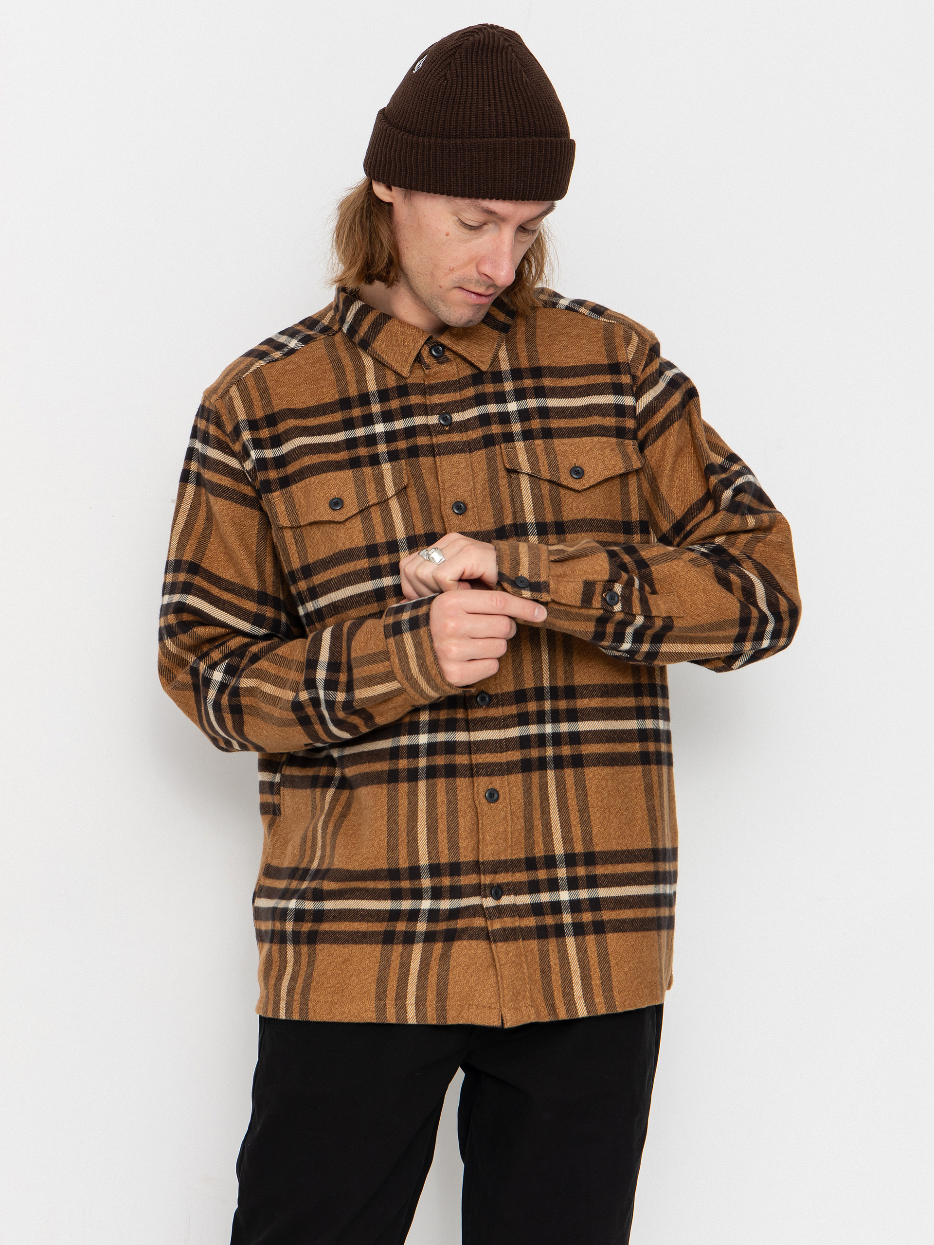 Patagonia Fjord Flannel Hemd (catch deer brown)