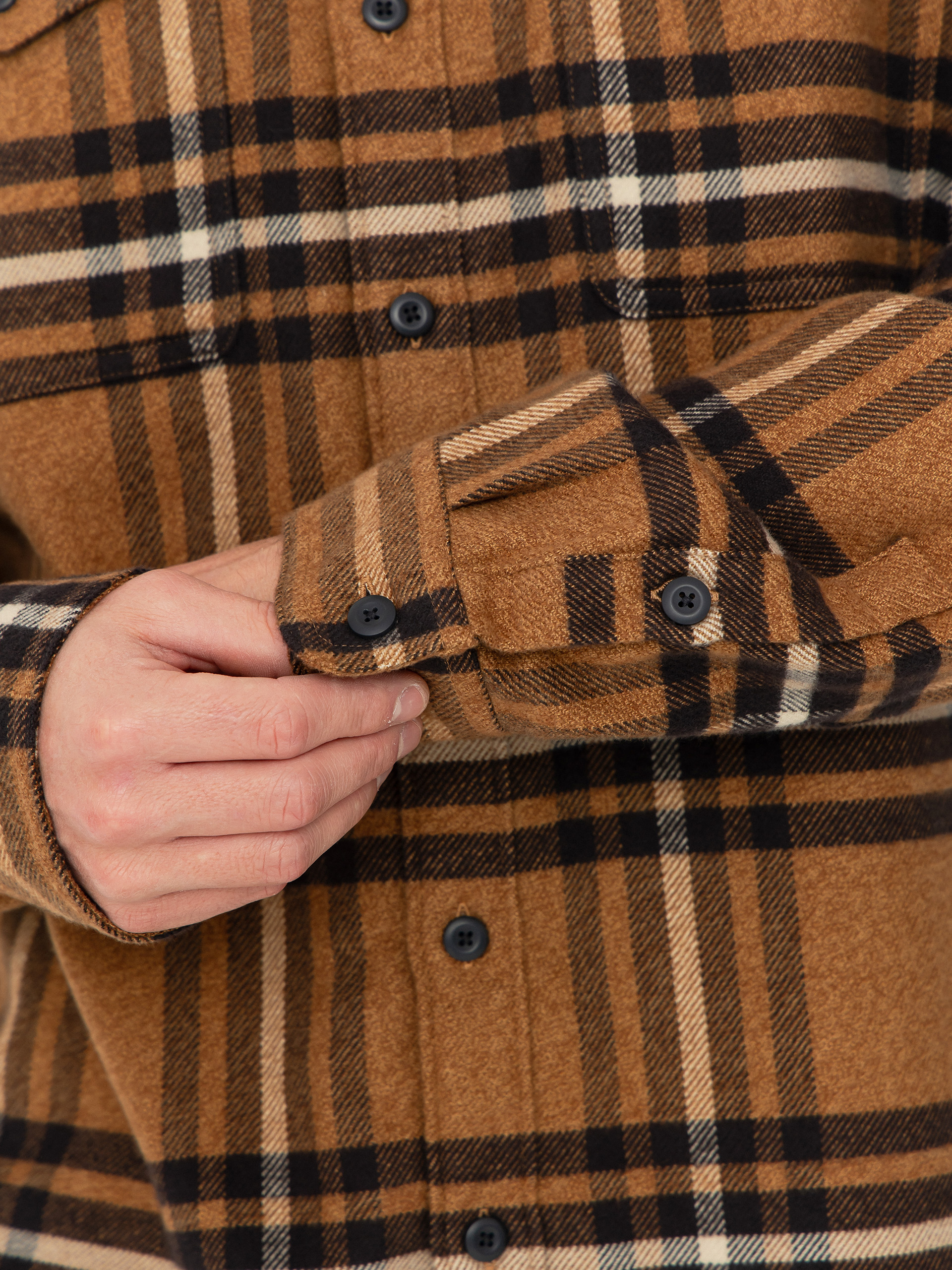Patagonia Fjord Flannel Shirt - brown (catch deer brown)