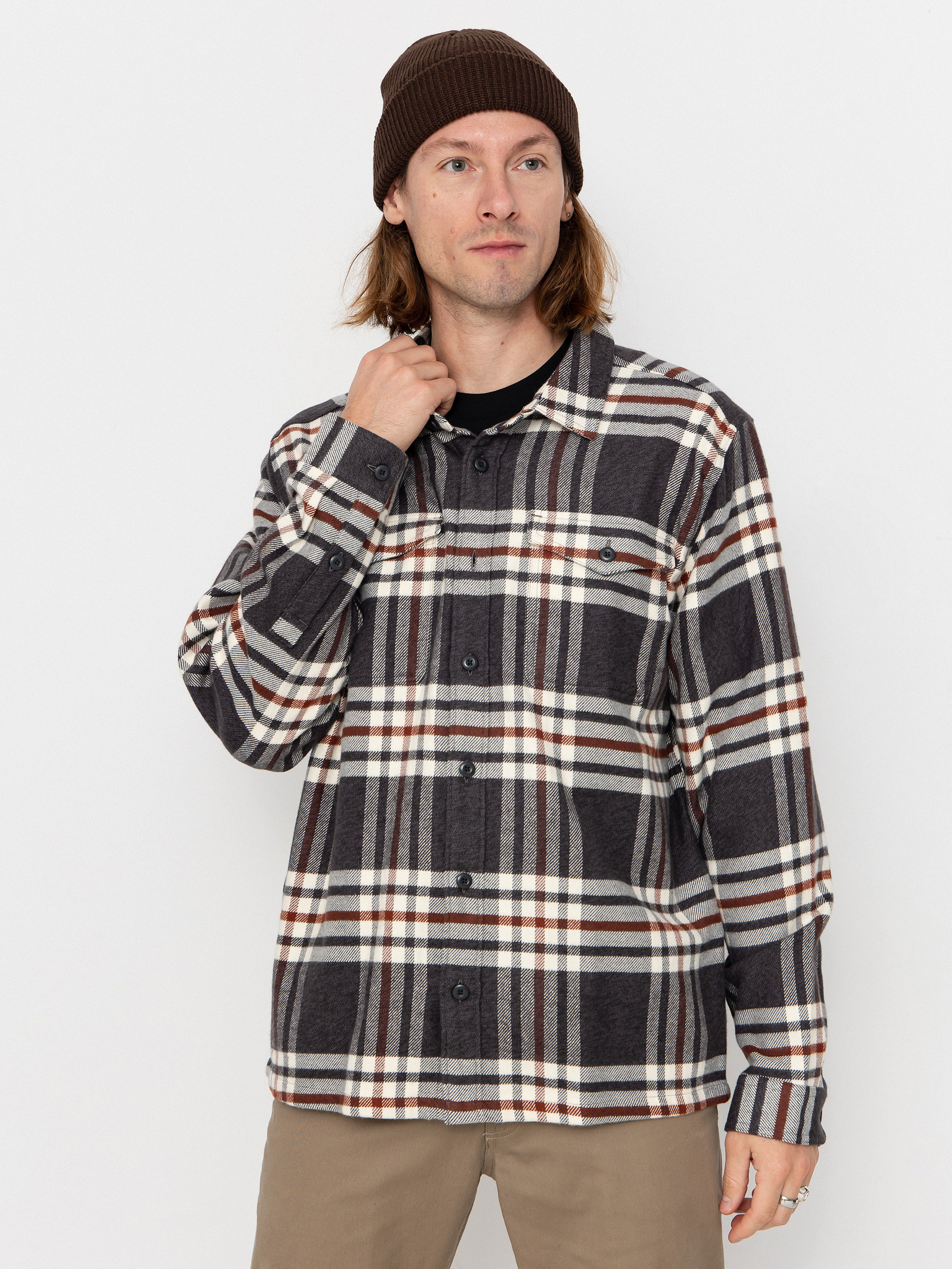 Patagonia Fjord Flannel Hemd (catch ink black)