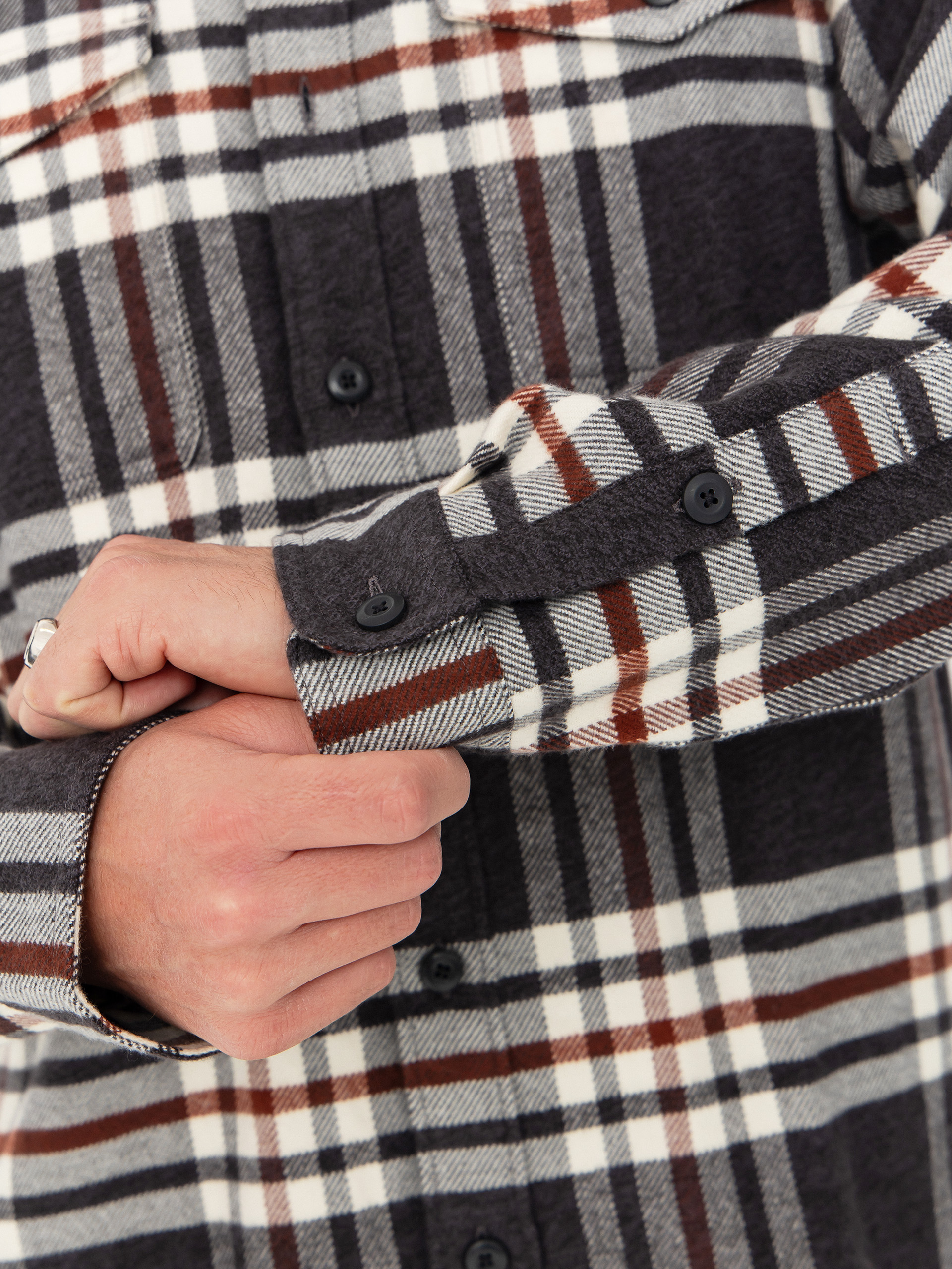 Patagonia Fjord Flannel Shirt (catch ink black)