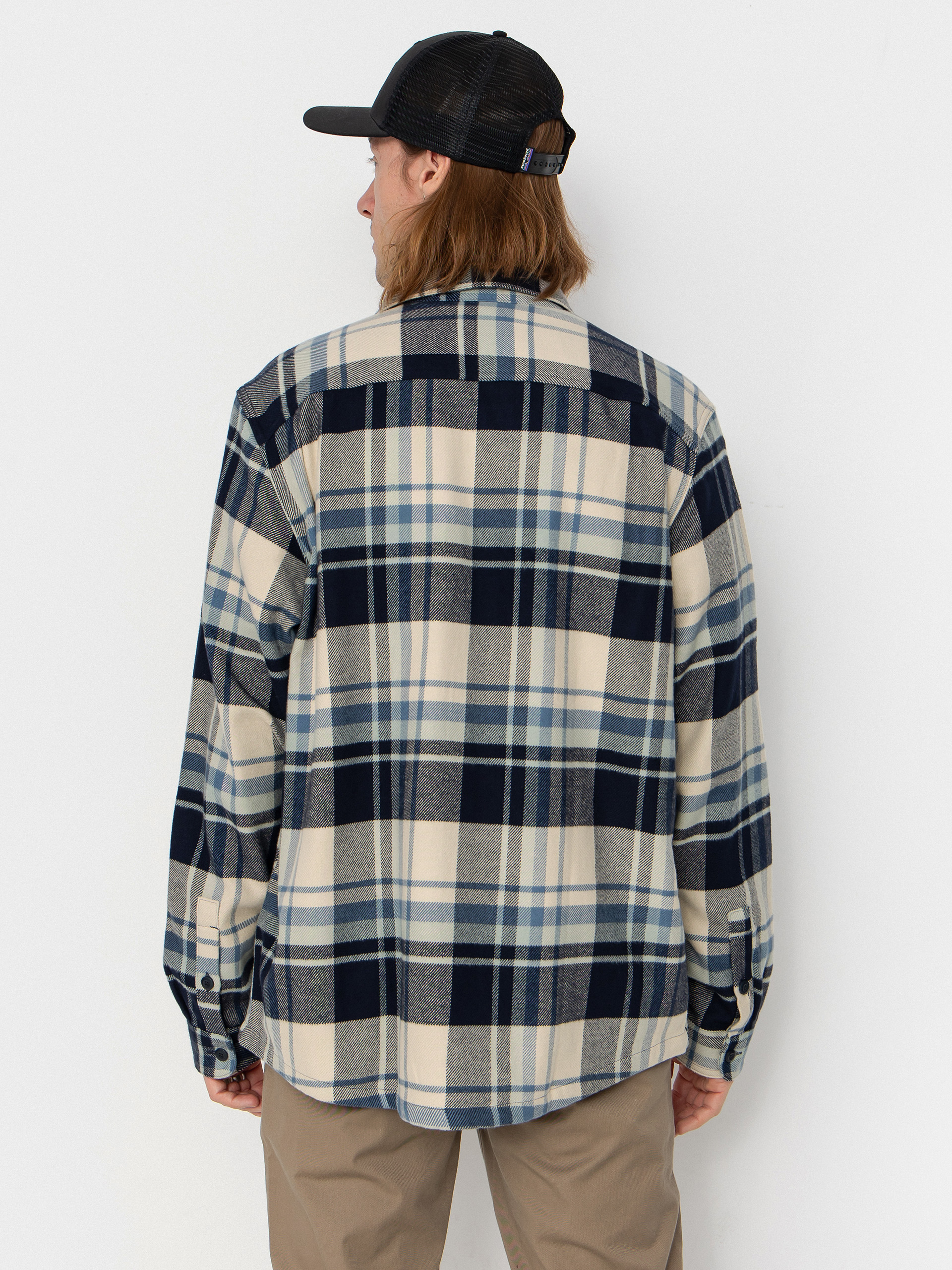 Patagonia Fjord Flannel Hemd (hibernate sunken blue)