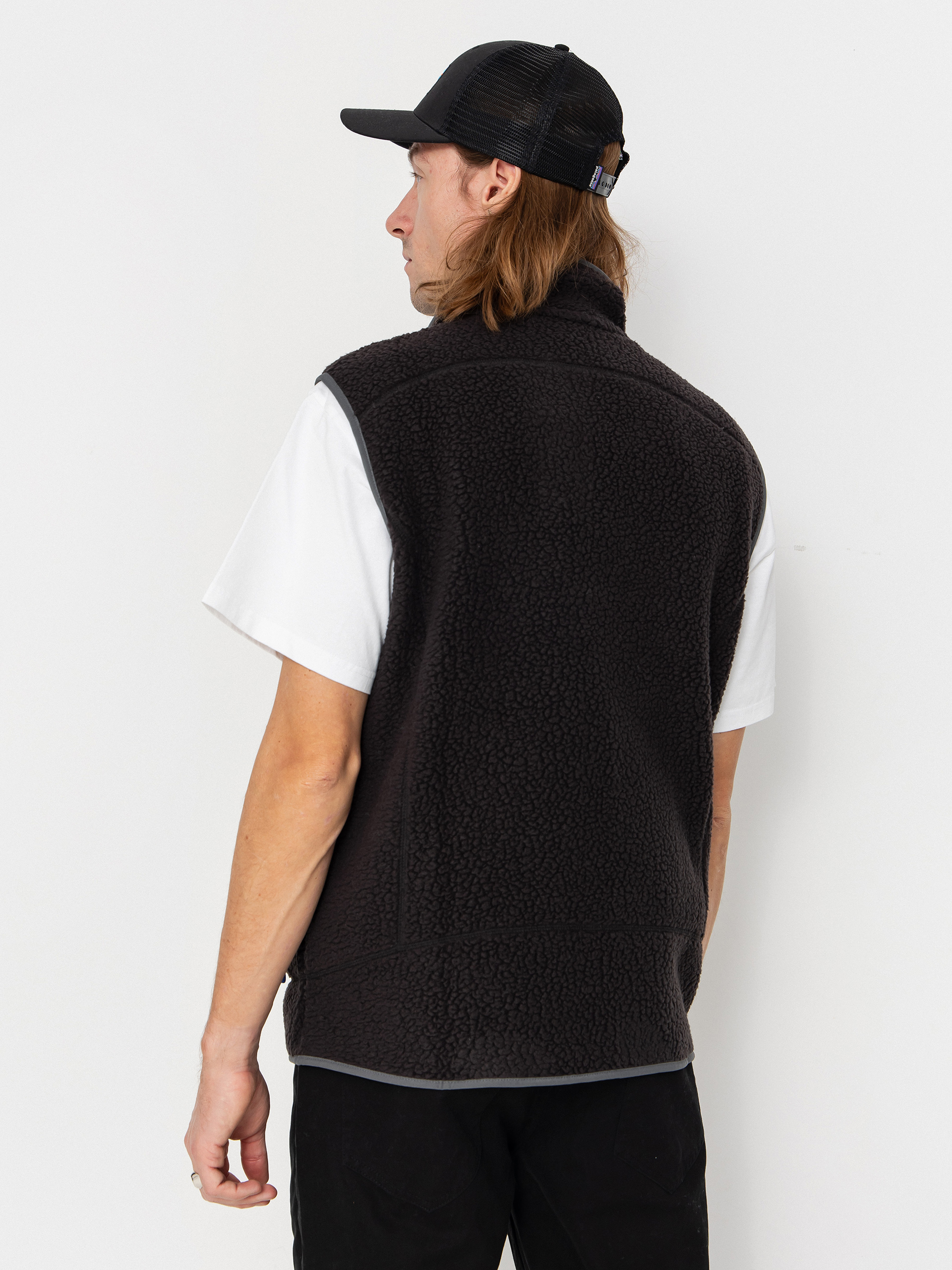 Patagonia Retro Pile Vest (black w/forge grey)