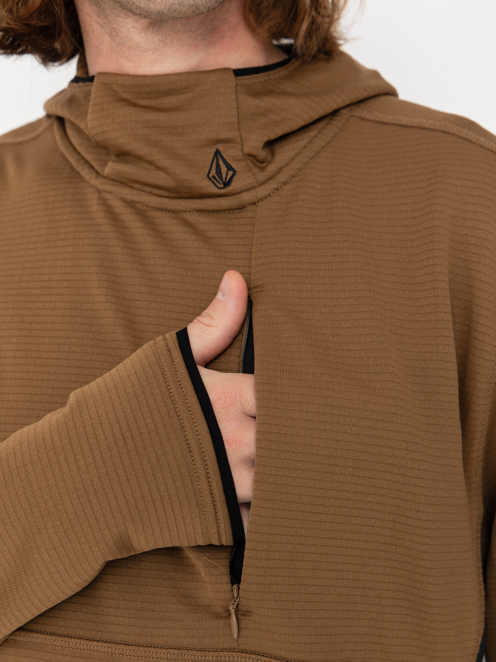 Herren Volcom Gridlock HD Aktives Sweatshirt (bronze)