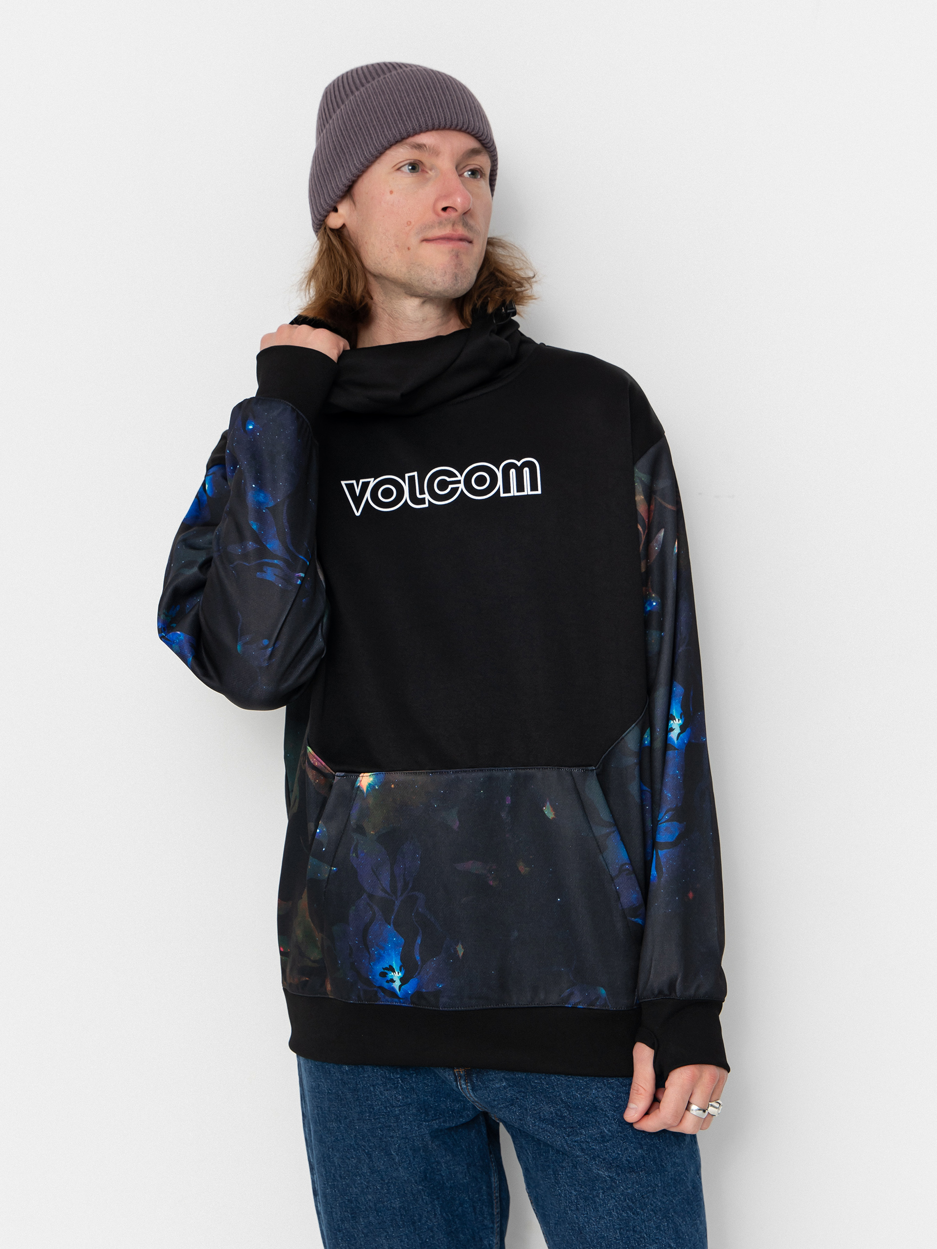 Volcom Hydro Riding HD Hoodie - navy blue (space aloha)