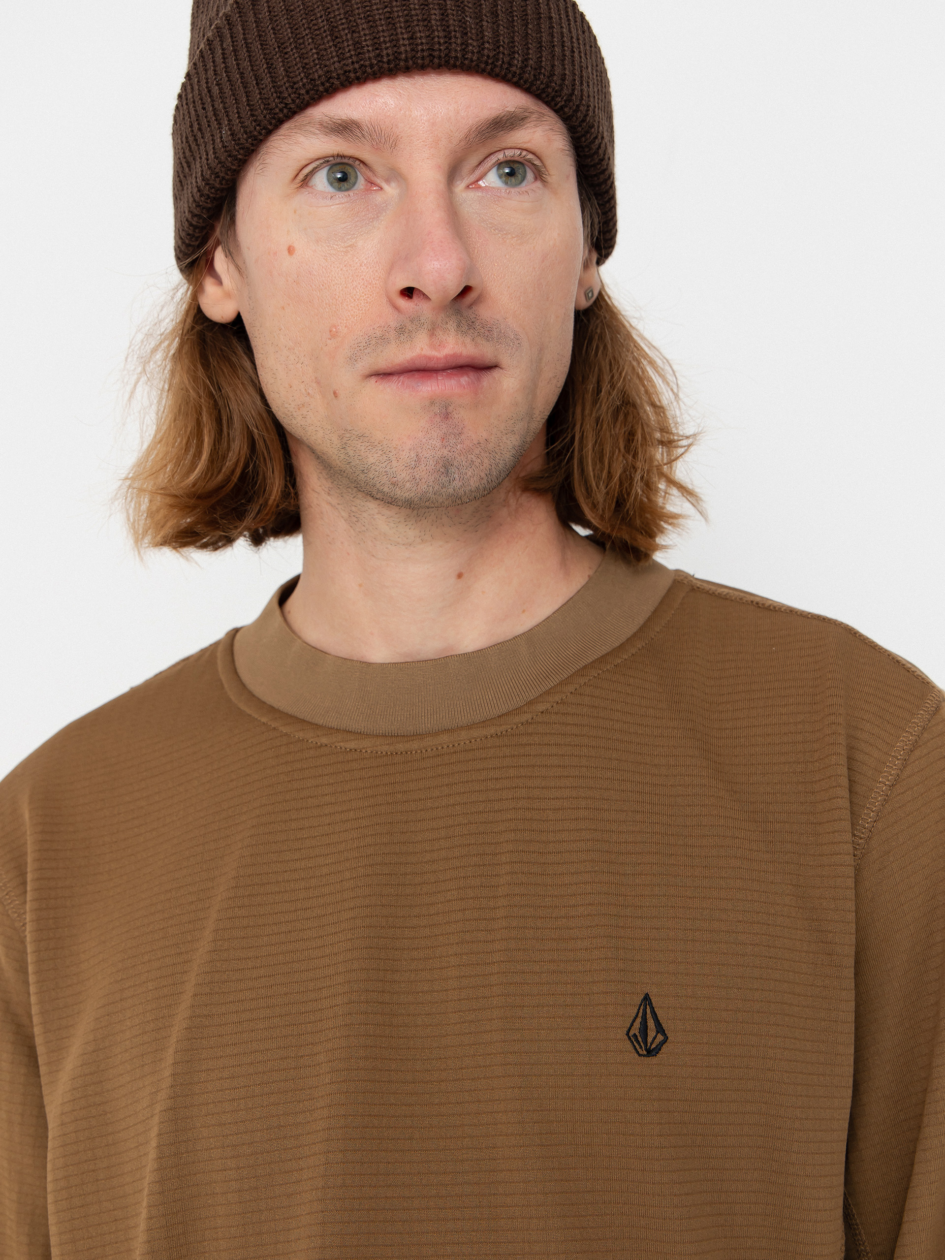 Mens Volcom Gridlock Crew Neck Active sweatshirt (bronze)
