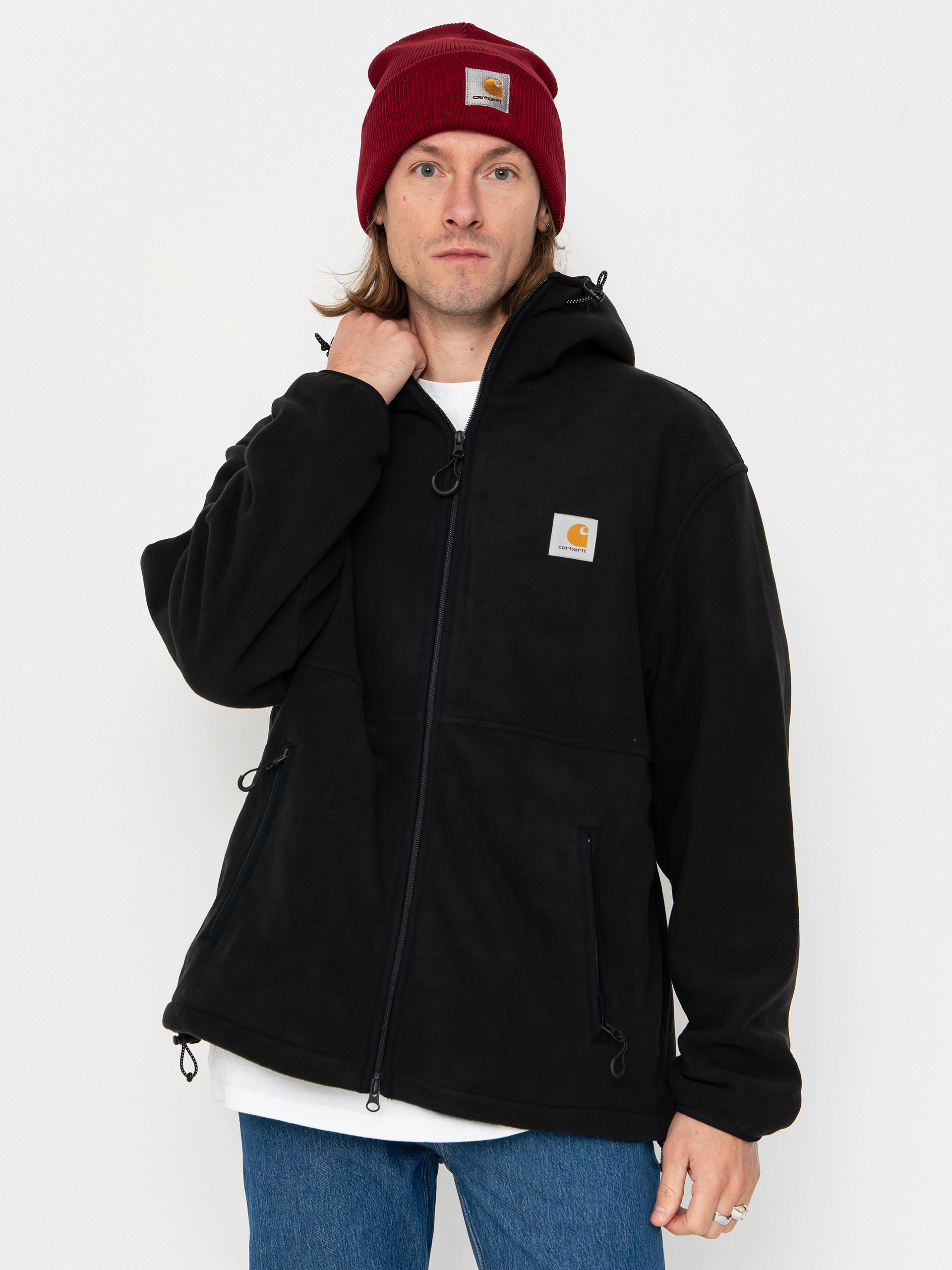 Mens Carhartt WIP Blevin Fleece  (black)