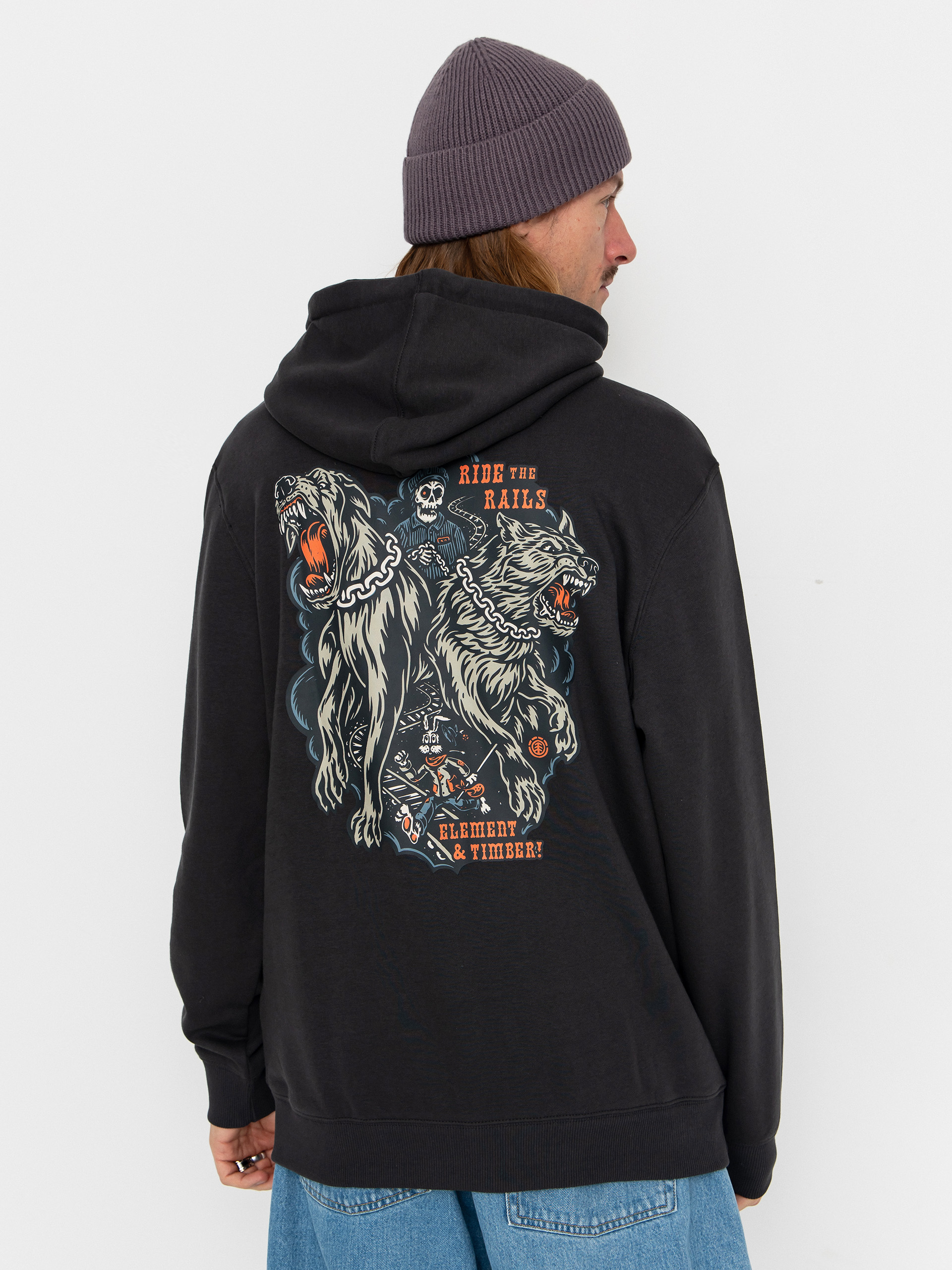 Element Timber Guard Dogs HD Hoodie (off black)