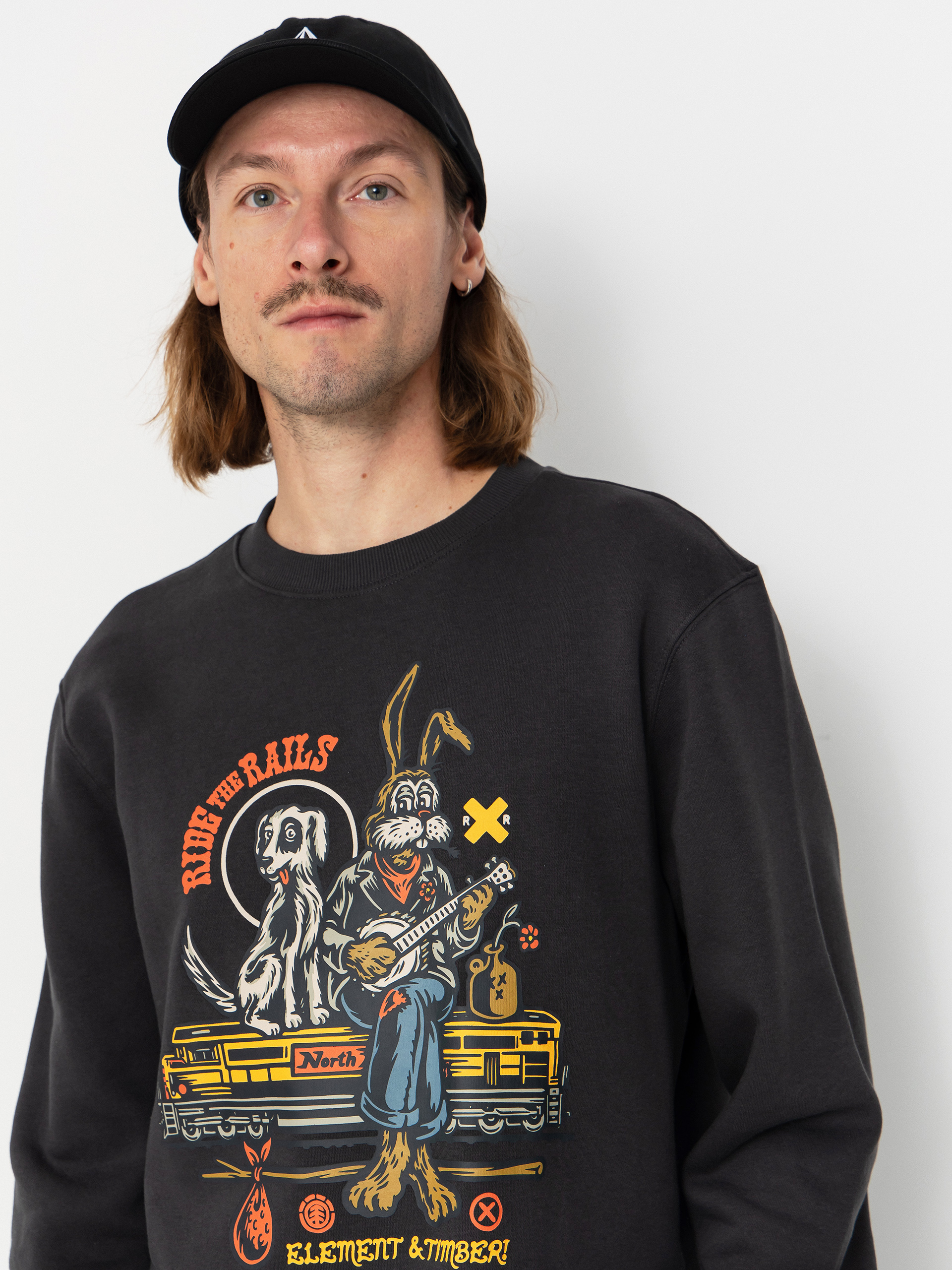 Element Timber Aboard Cr Sweatshirt (off black)
