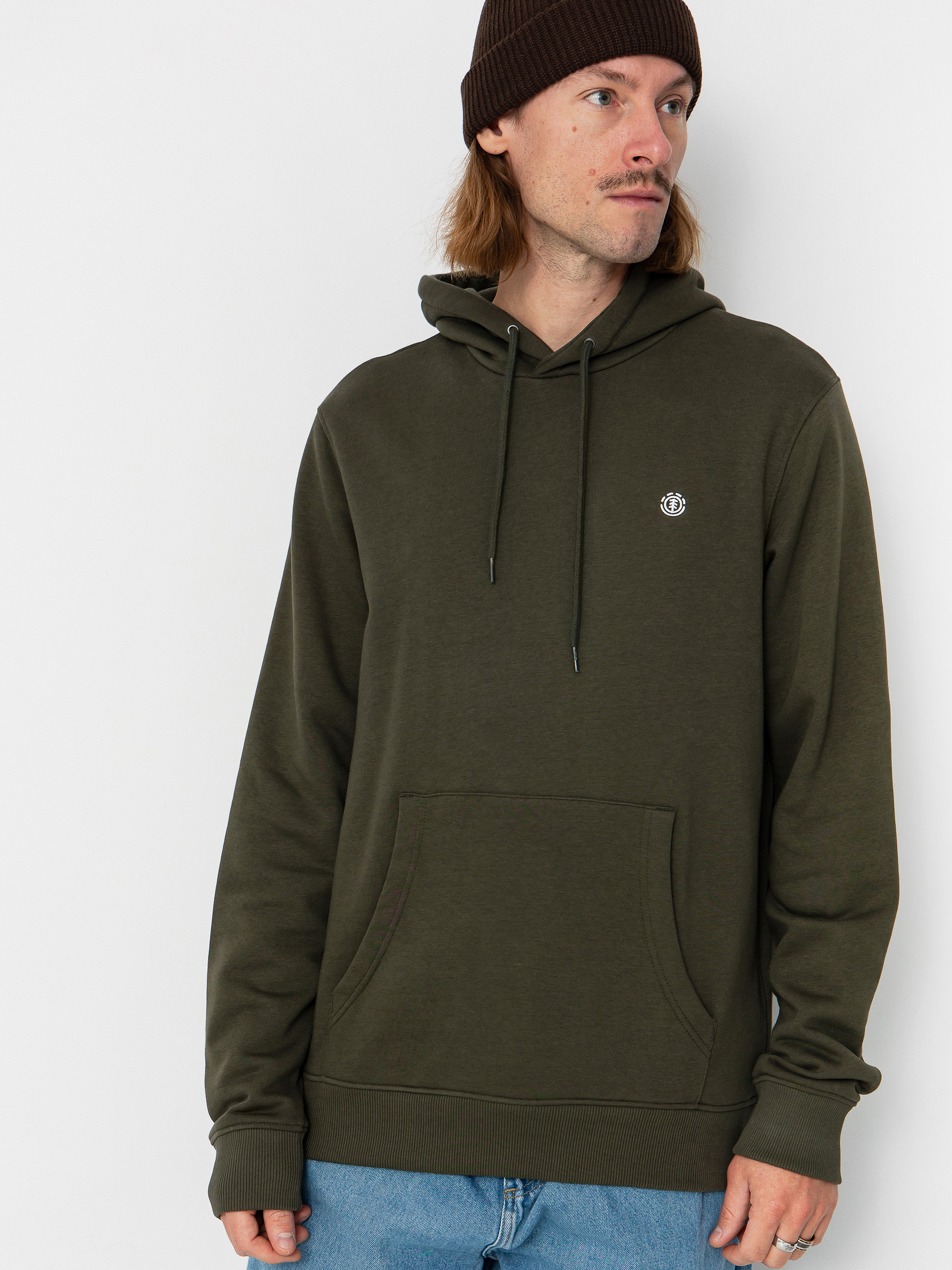 Element Icon Embroidery HD Hoodie (forest night)