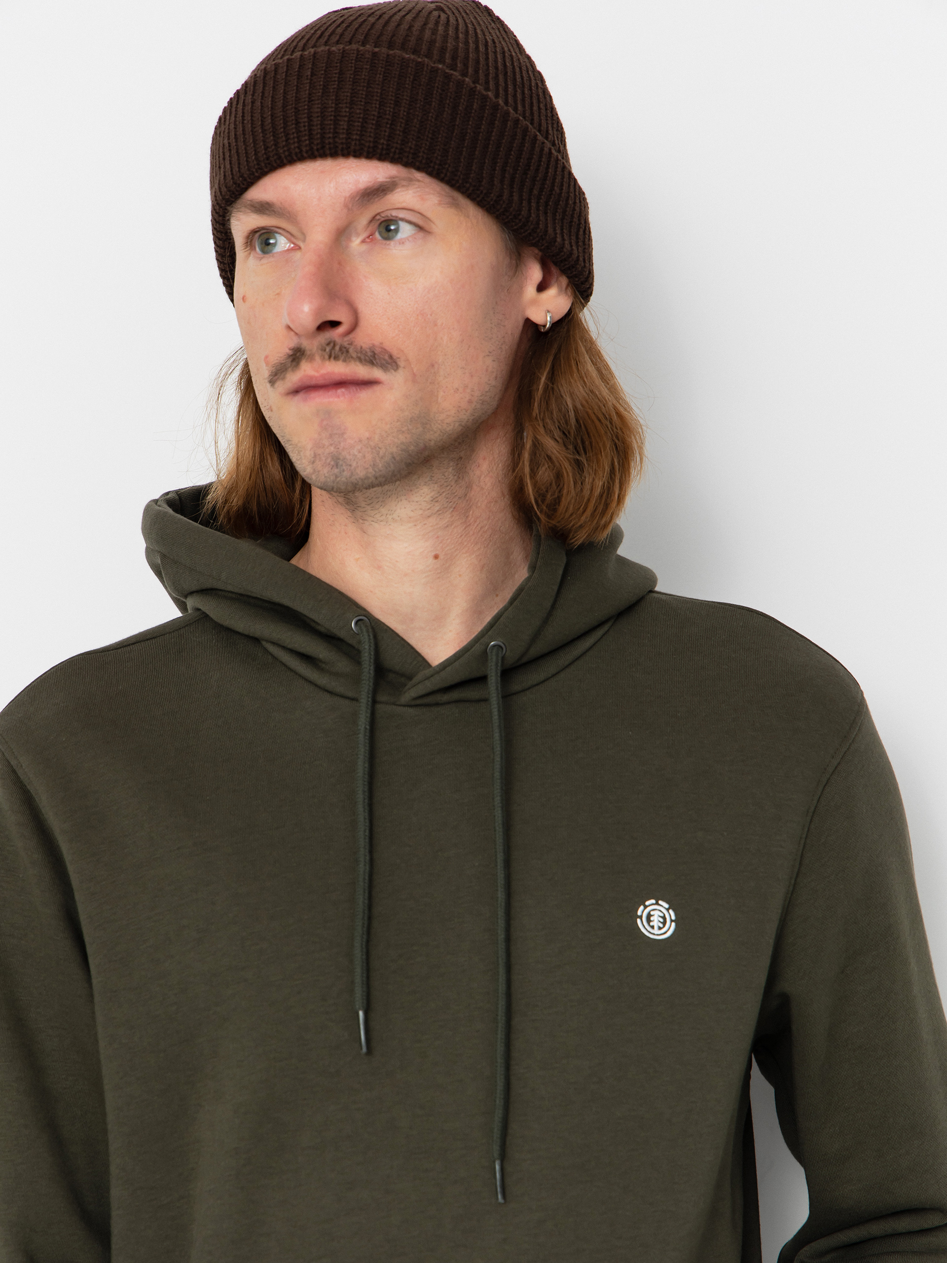 Element Icon Embroidery HD Hoodie (forest night)