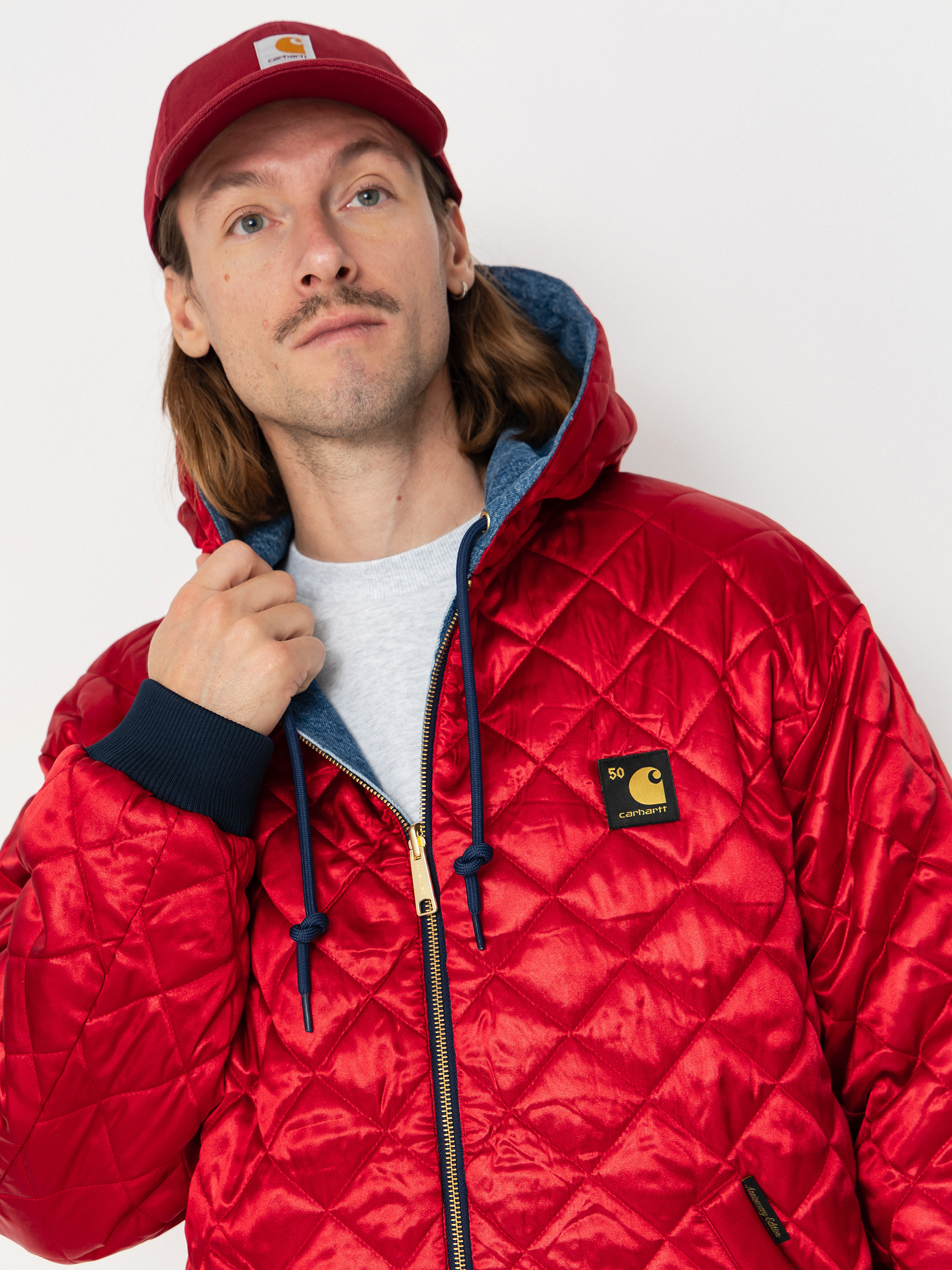 Carhartt WIP Jacket 50 Years Anniversary OG Active (blue/usa red/stone bleached)