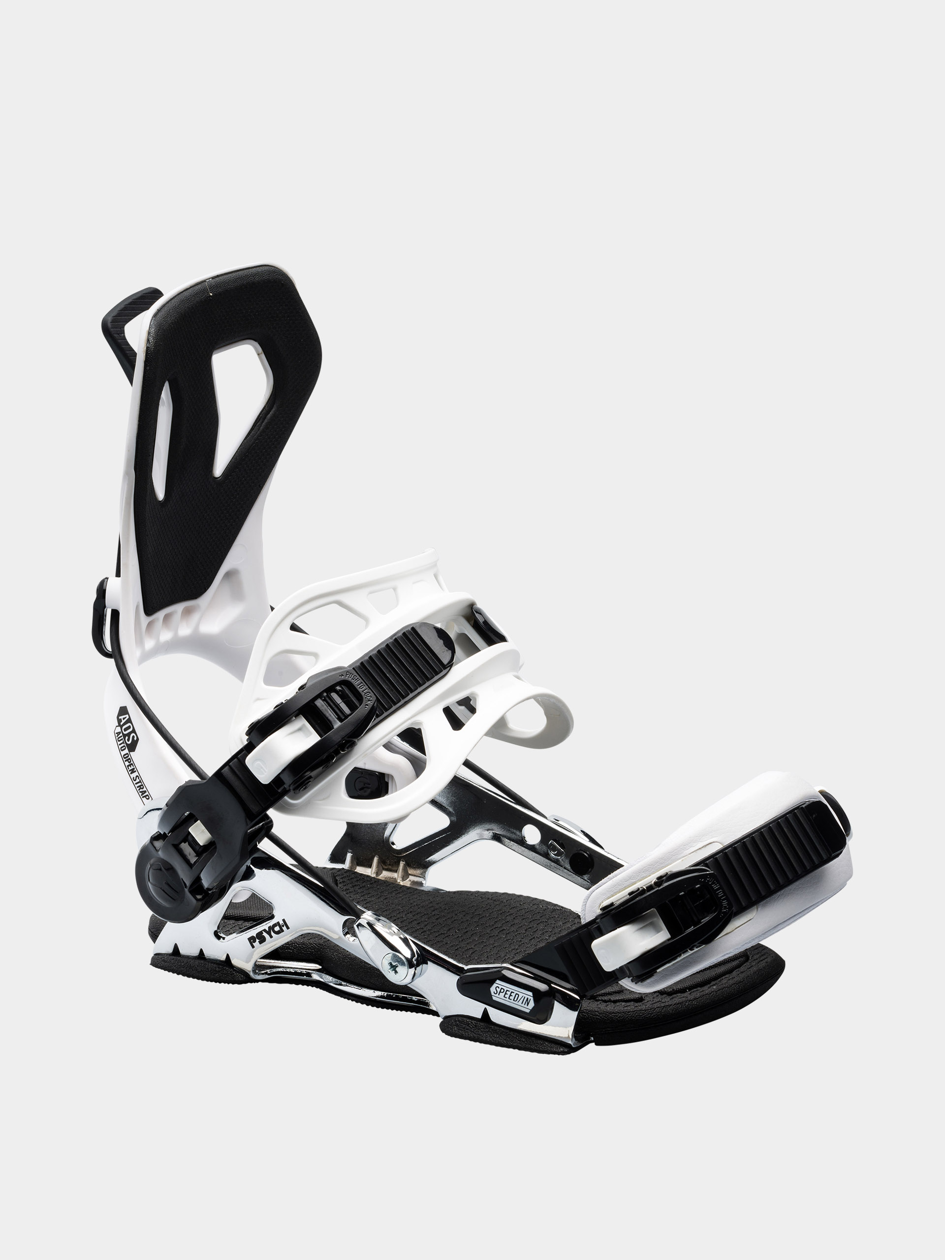 Mens Gnu Snowboard bindings Psych (white)
