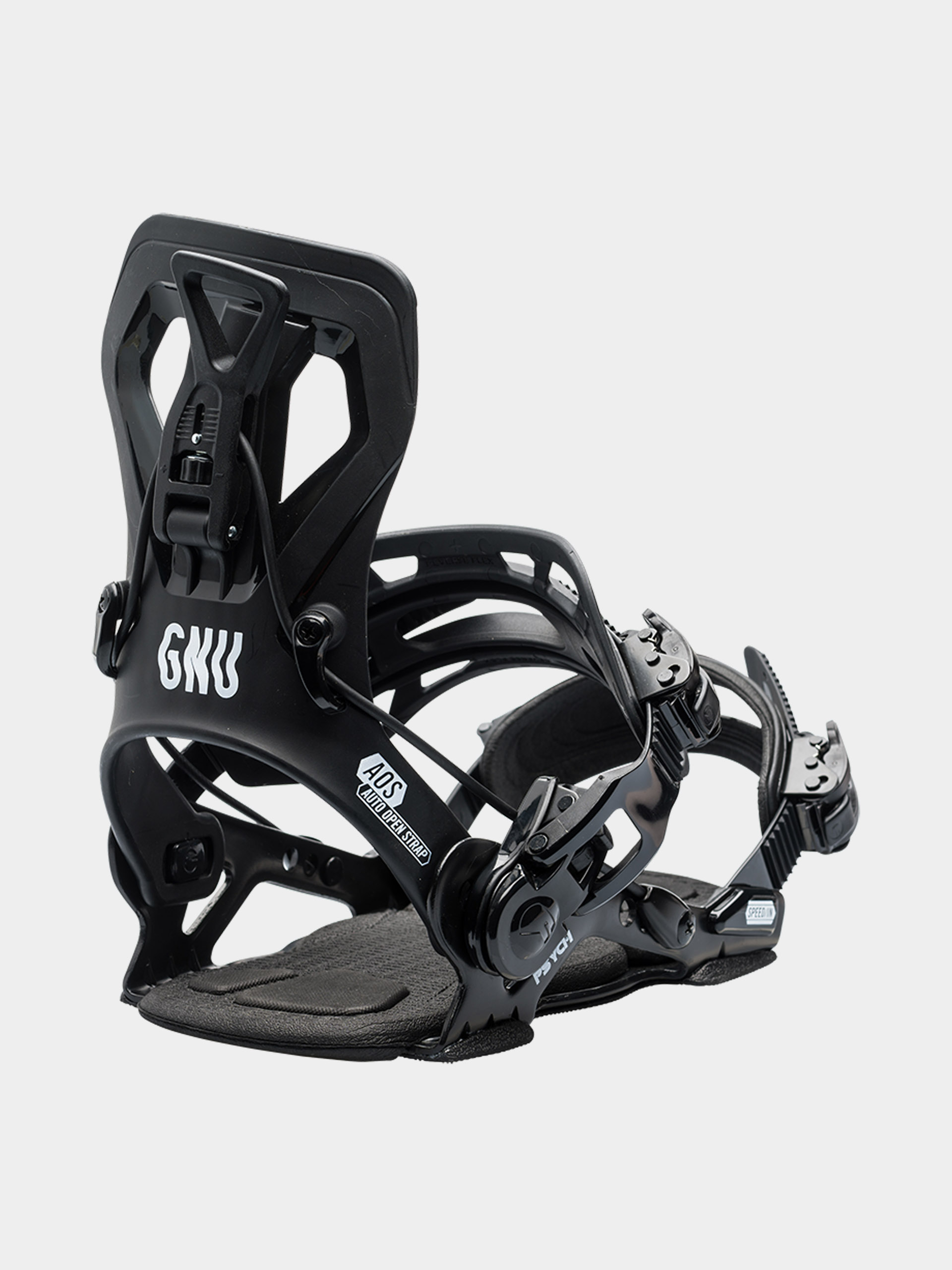 Gnu Snowboard bindings Psych (black)