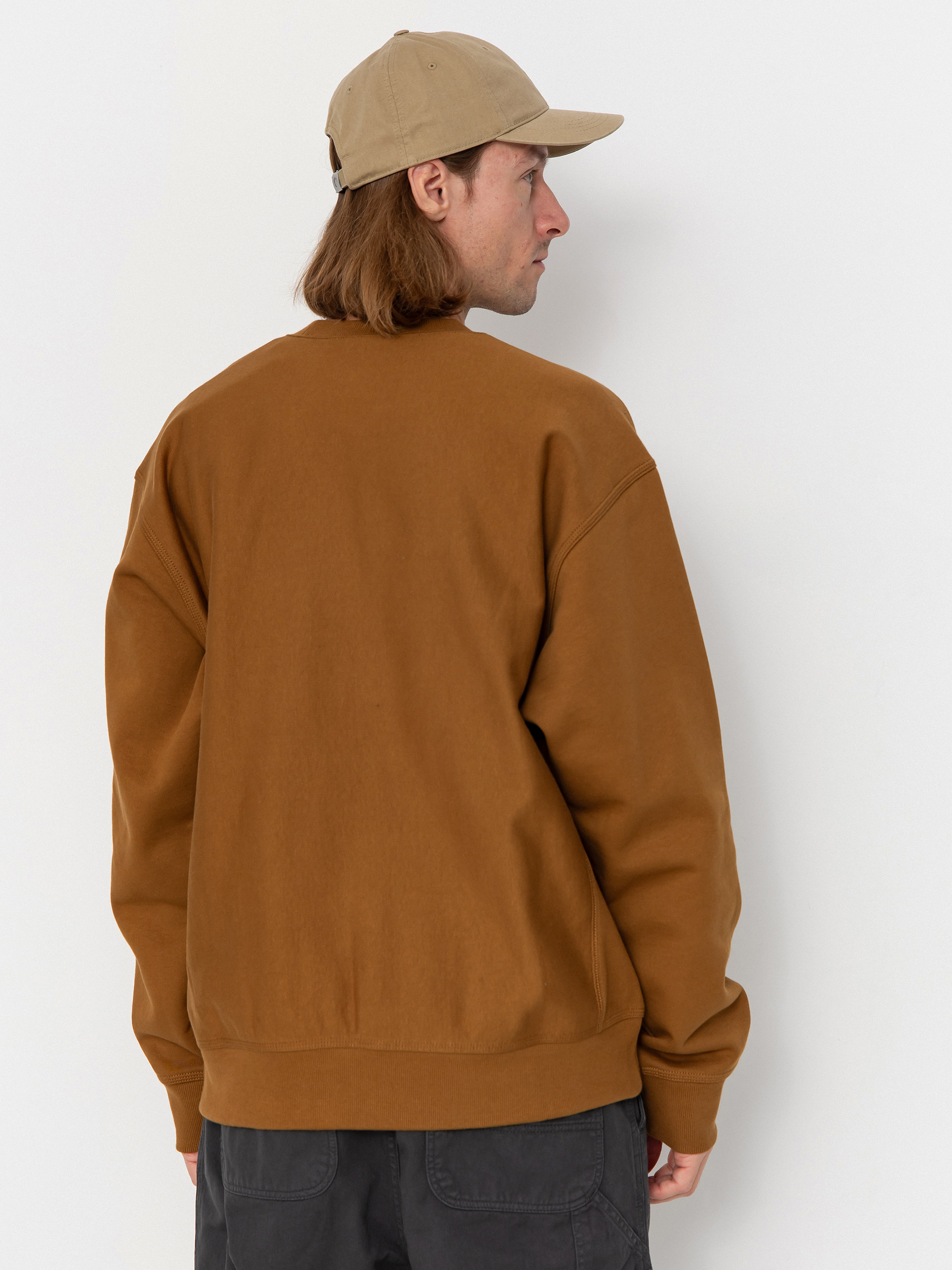 Carhartt WIP Sweatshirt American Script (hamilton brown)