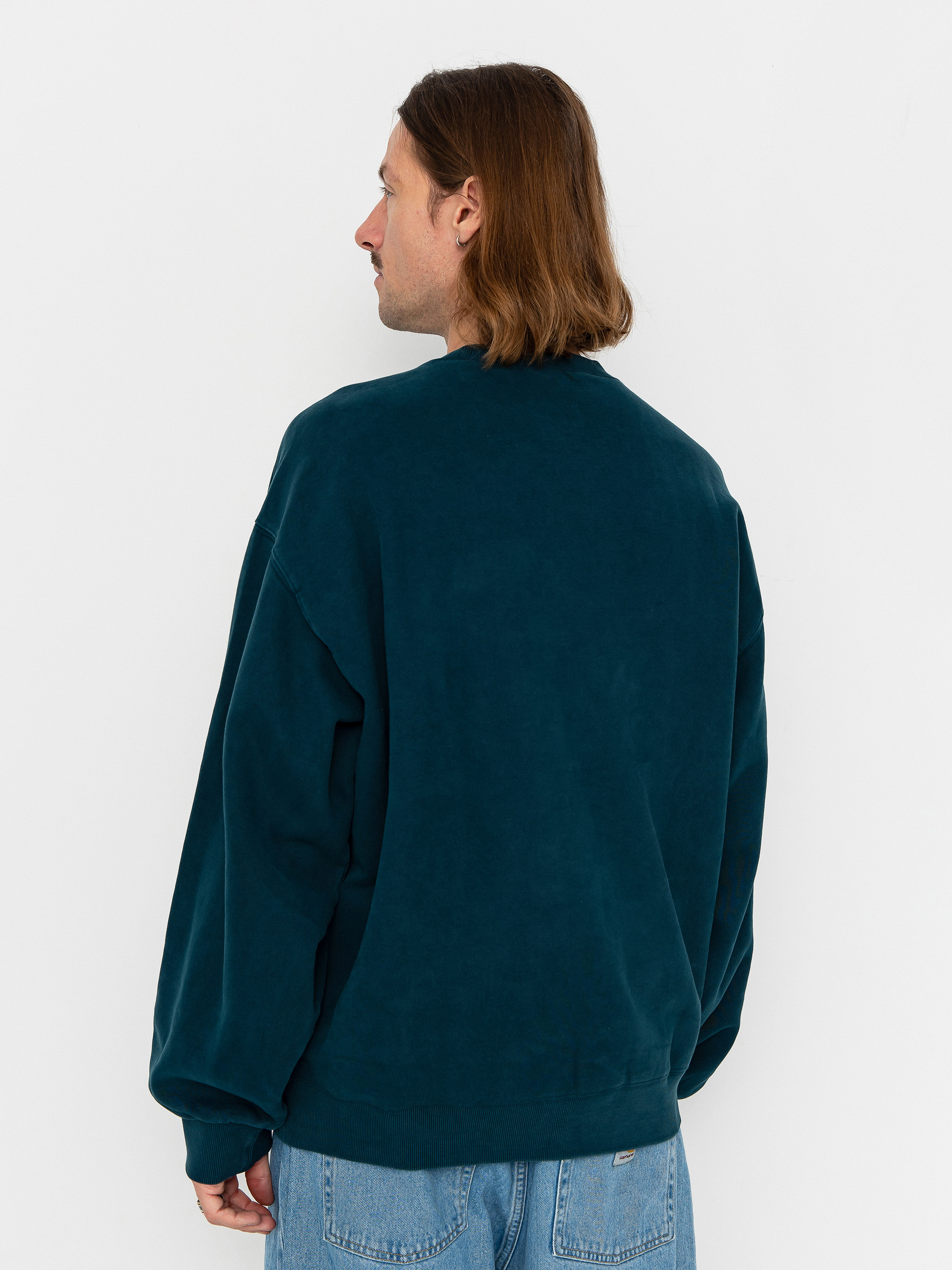 Carhartt WIP Sweatshirt Vista (deep lagoon/garment dyed)