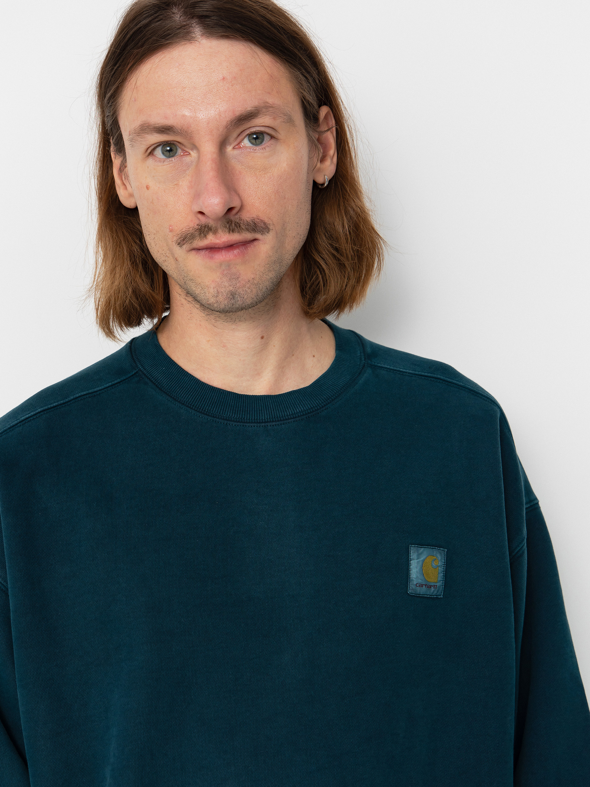 Carhartt WIP Sweatshirt Vista (deep lagoon/garment dyed)