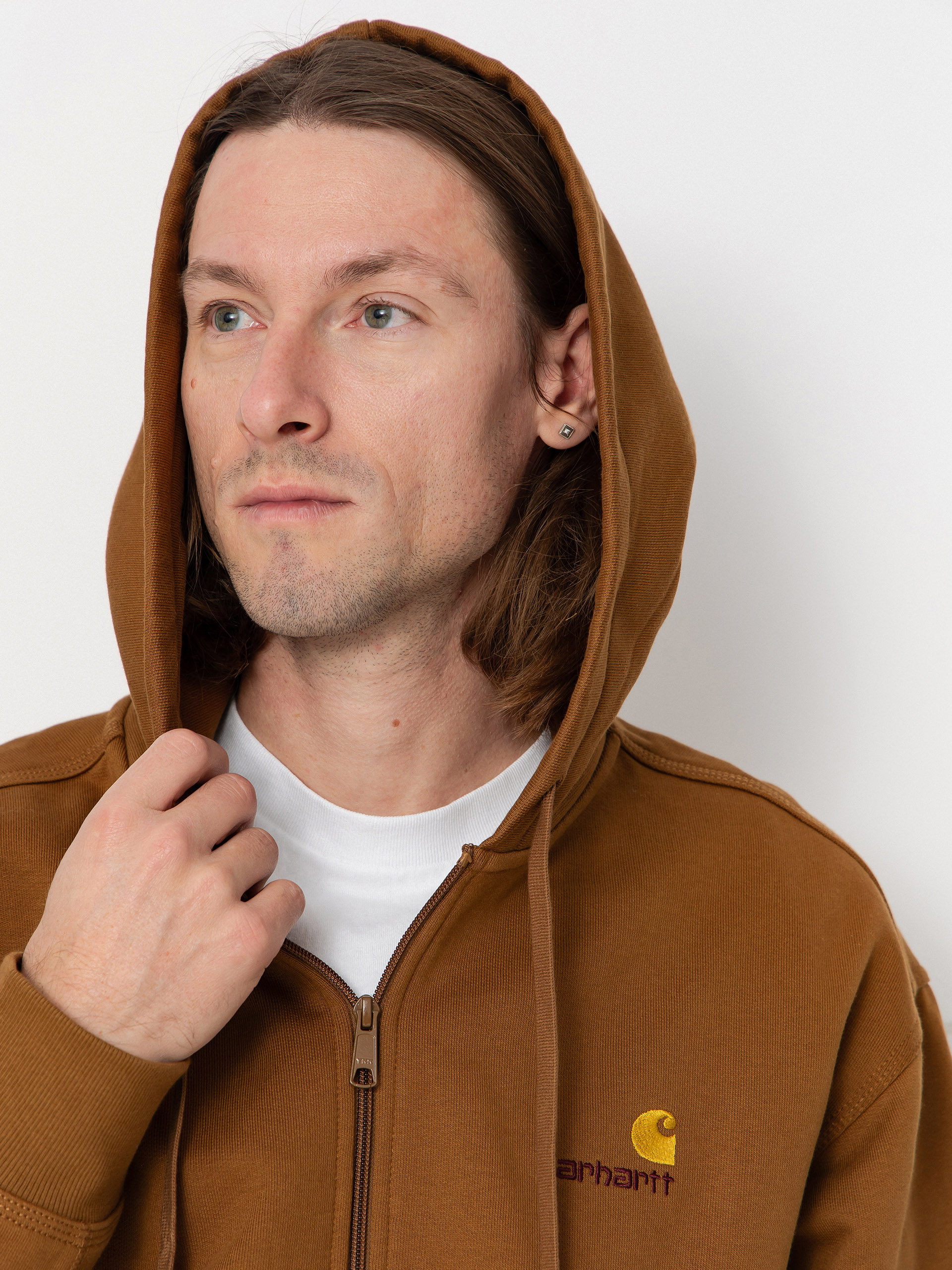 Carhartt WIP Hoodie American Script ZHD (hamilton brown)