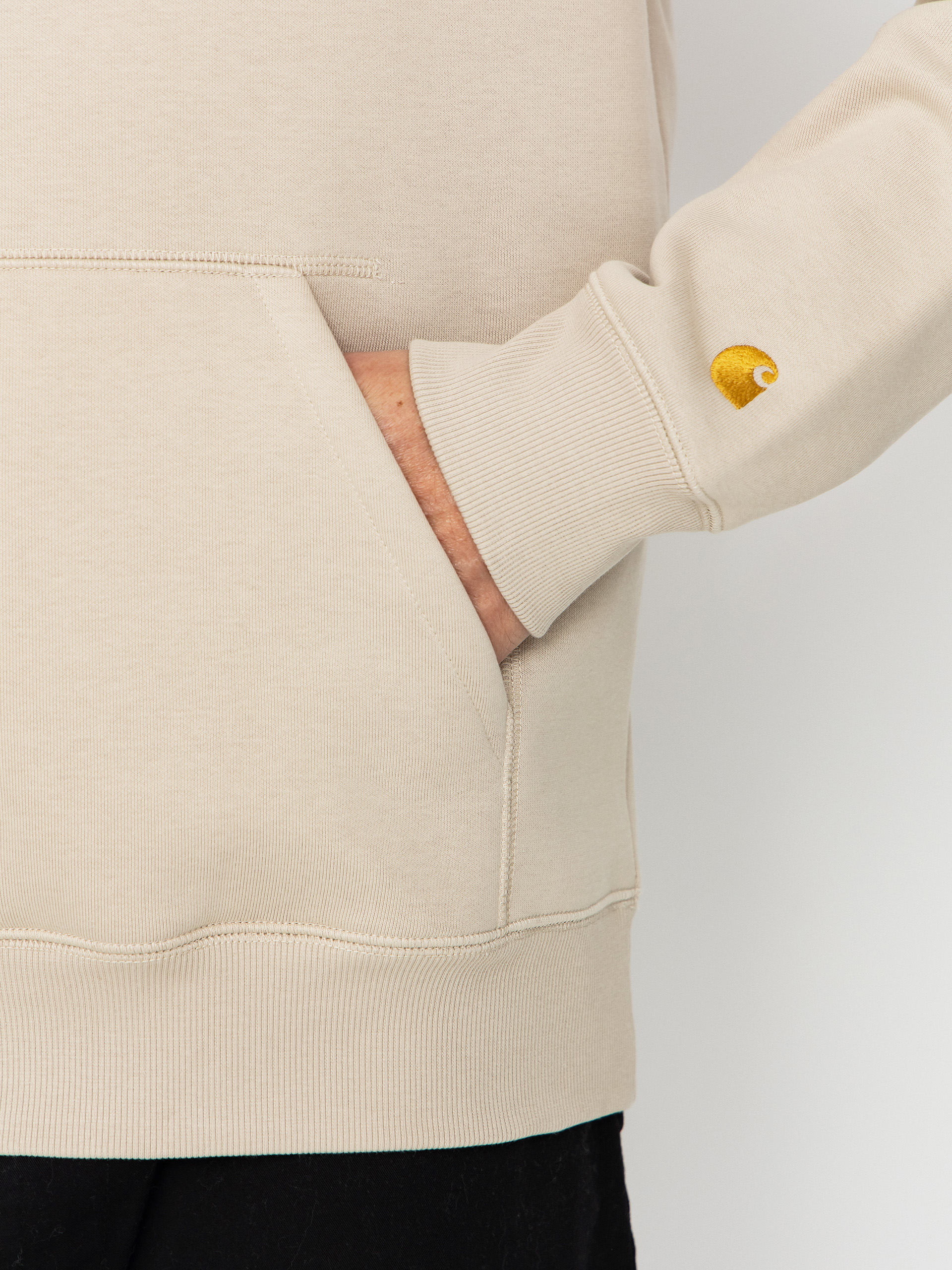 Carhartt WIP Hoodie Chase HD (fleur de sel/gold)
