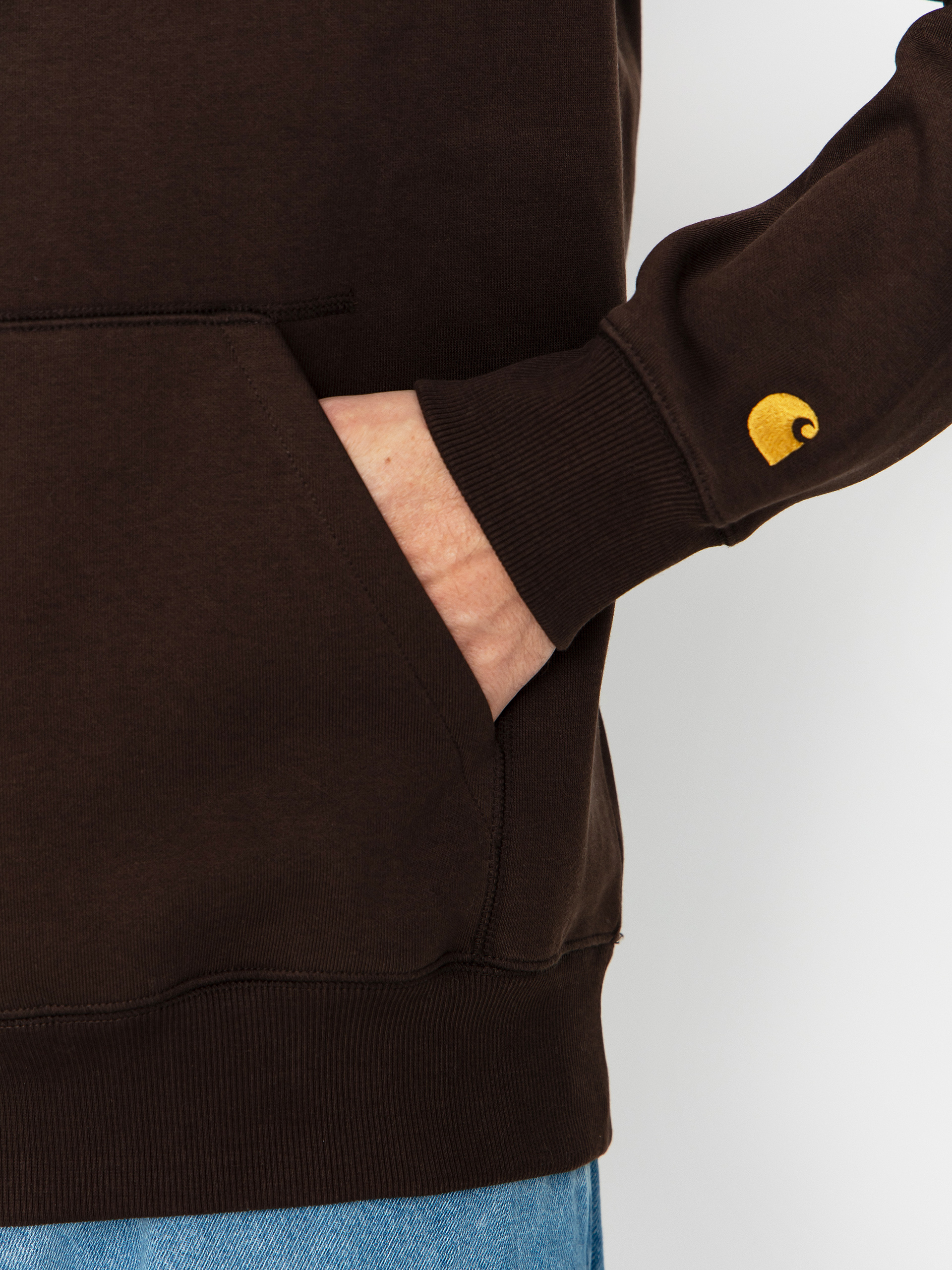 Carhartt WIP Hoodie Chase HD - brown (tobacco/gold)