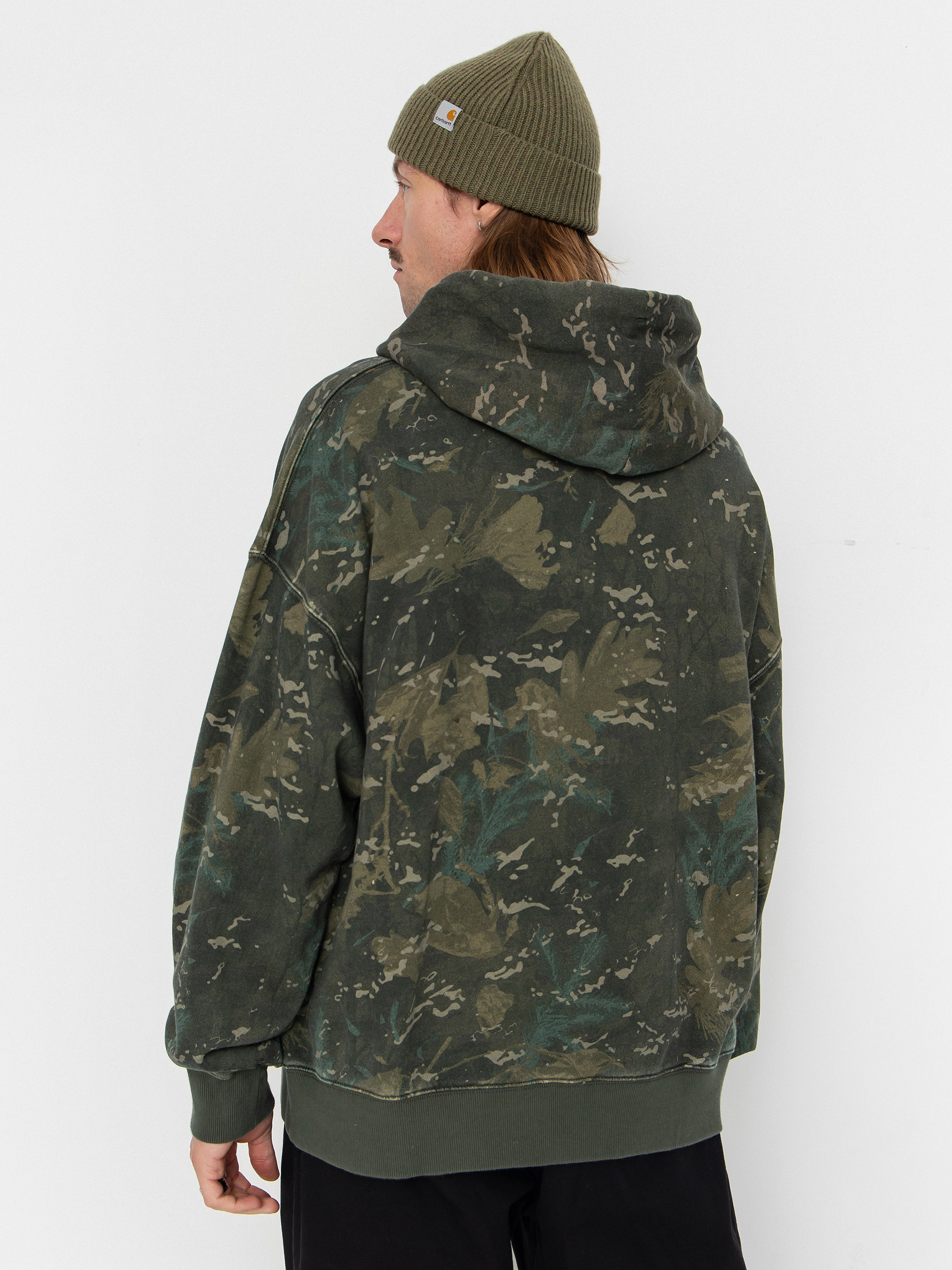 Carhartt WIP Benton HD Hoodie (camo combi/green/garment dyed)