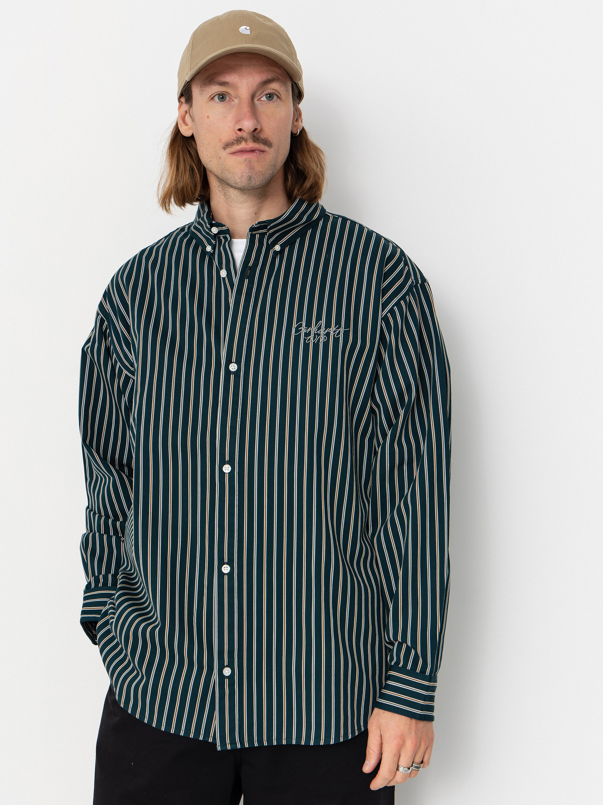 Carhartt WIP Shirt Palance (palance stripe/deep lagoon)