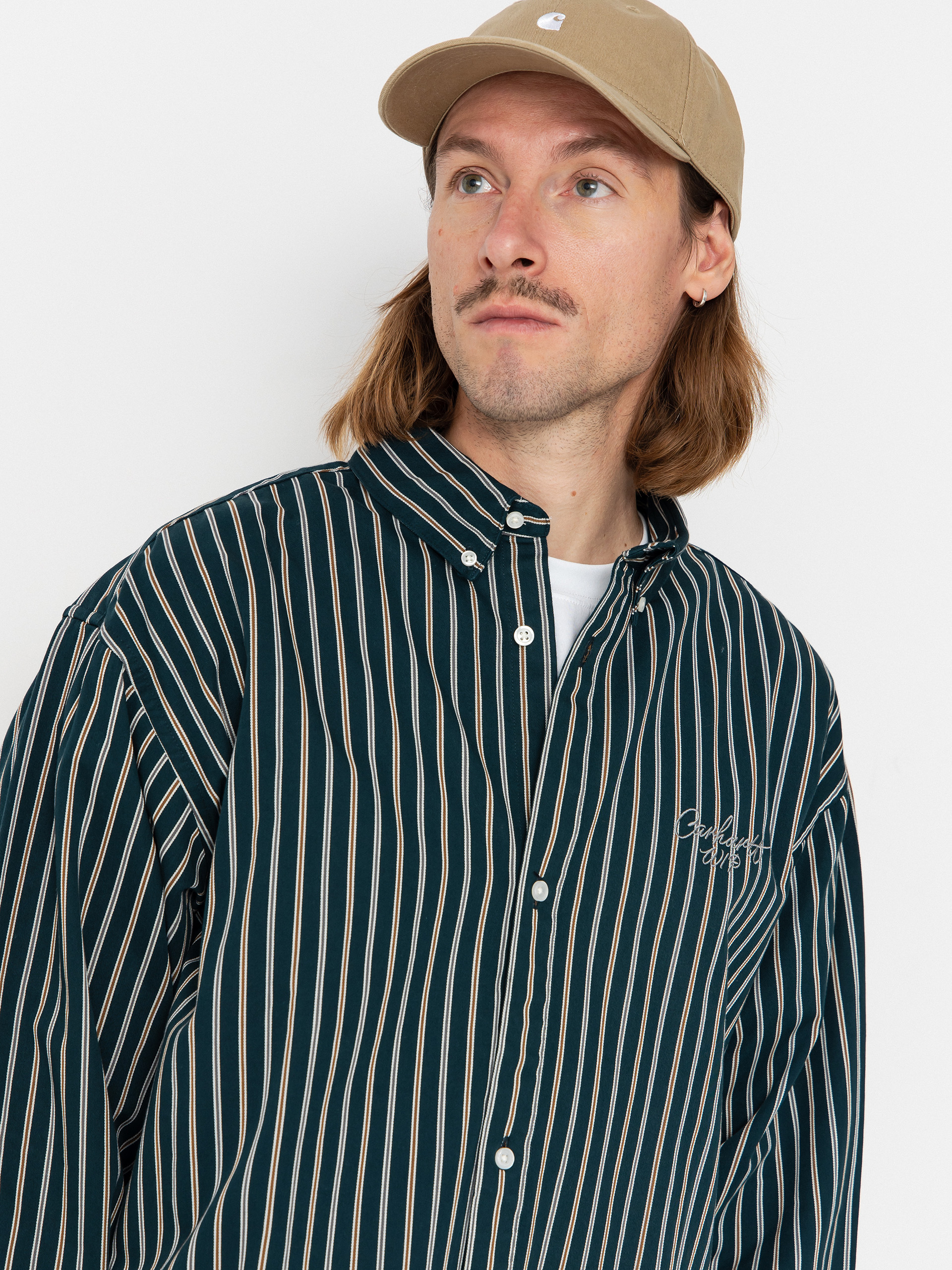 Carhartt WIP Hemd Palance (palance stripe/deep lagoon)