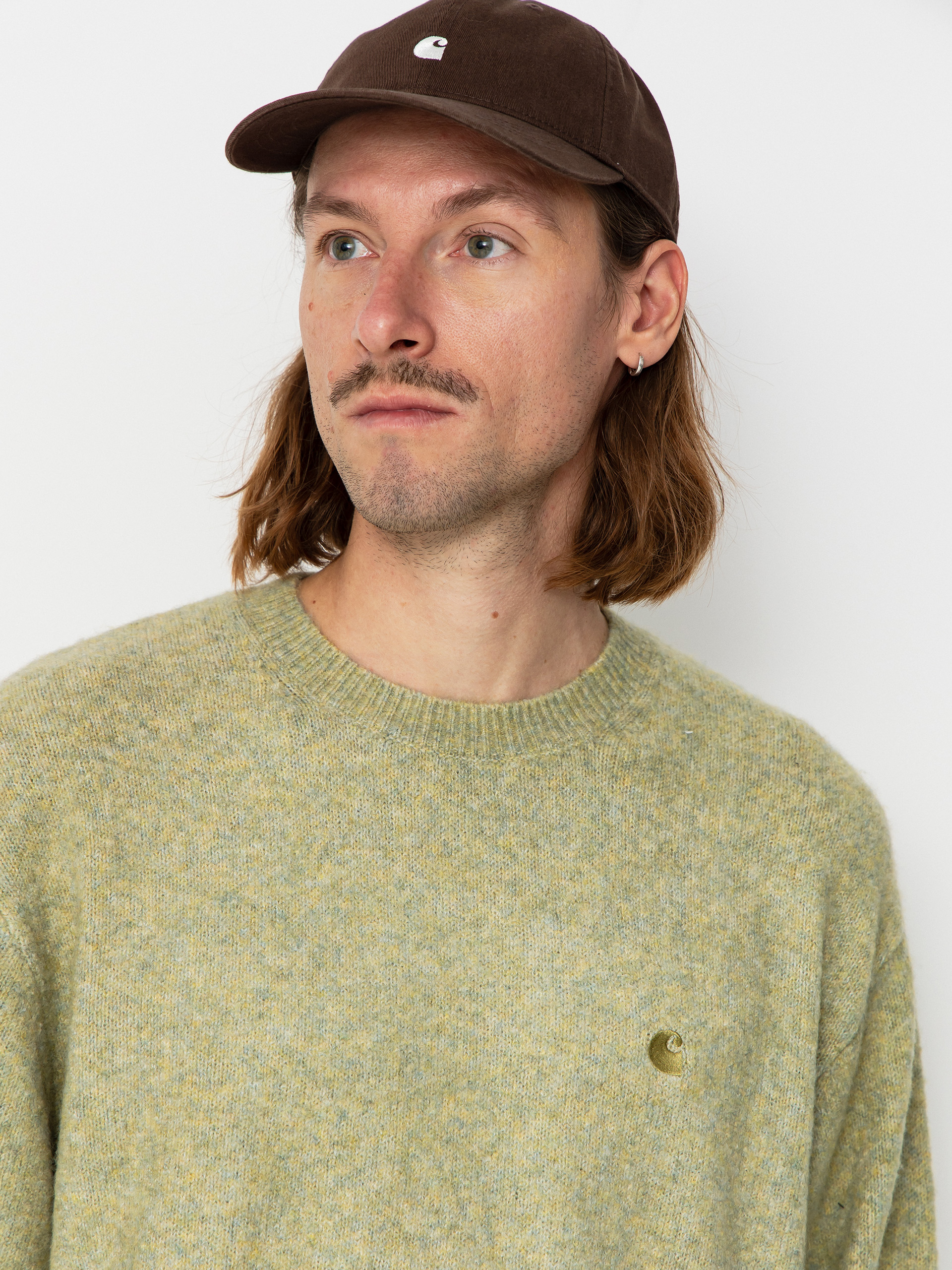 Carhartt WIP Sweater Curtis (tangled brass)