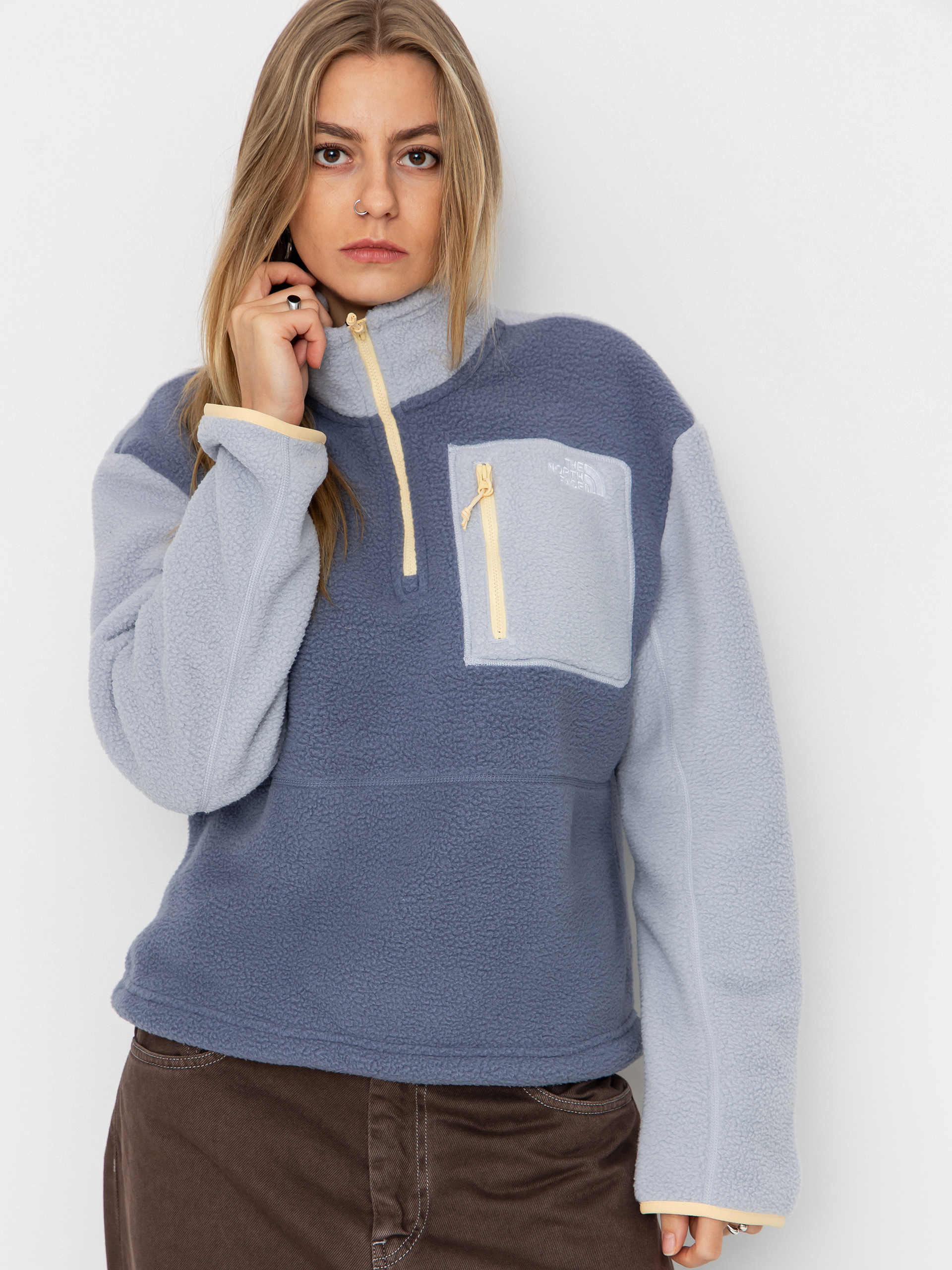 ユイユイピー The North Face Yumiori 1/4 Zip Fleece - blue (twilight galaxy/blue fl)