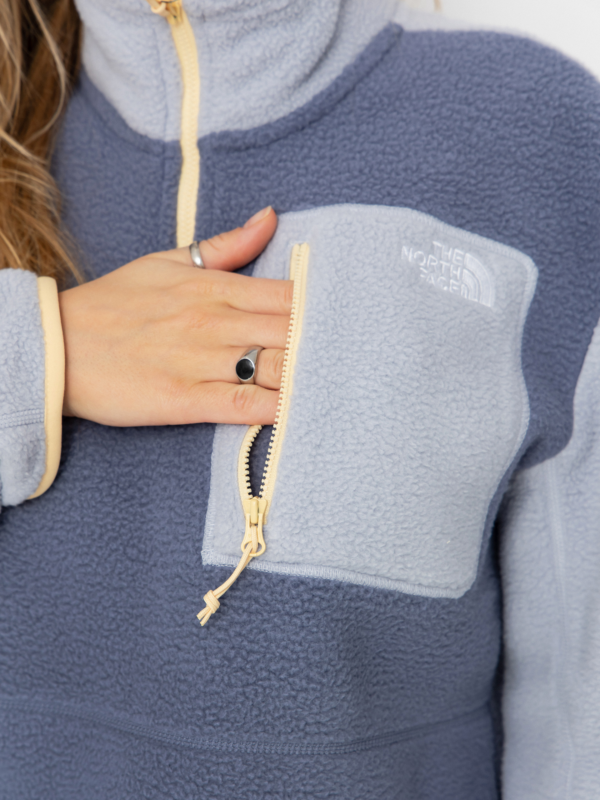 Mens The North Face Yumiori 1/4 Zip Fleece  (twilight galaxy/blue fl)