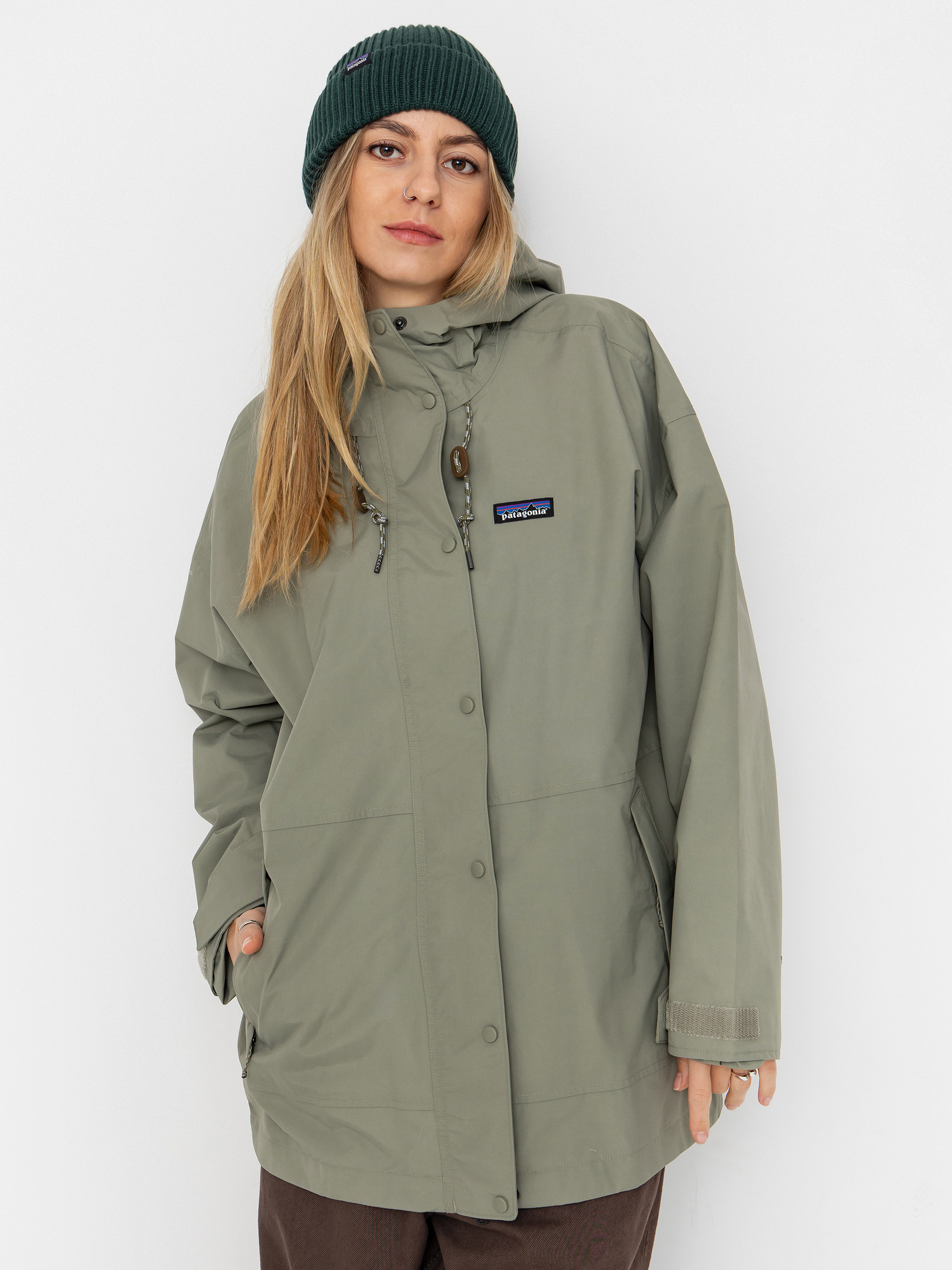 Patagonia Outdoor Everyday Rain Wmn Jacket - green (river rock green)