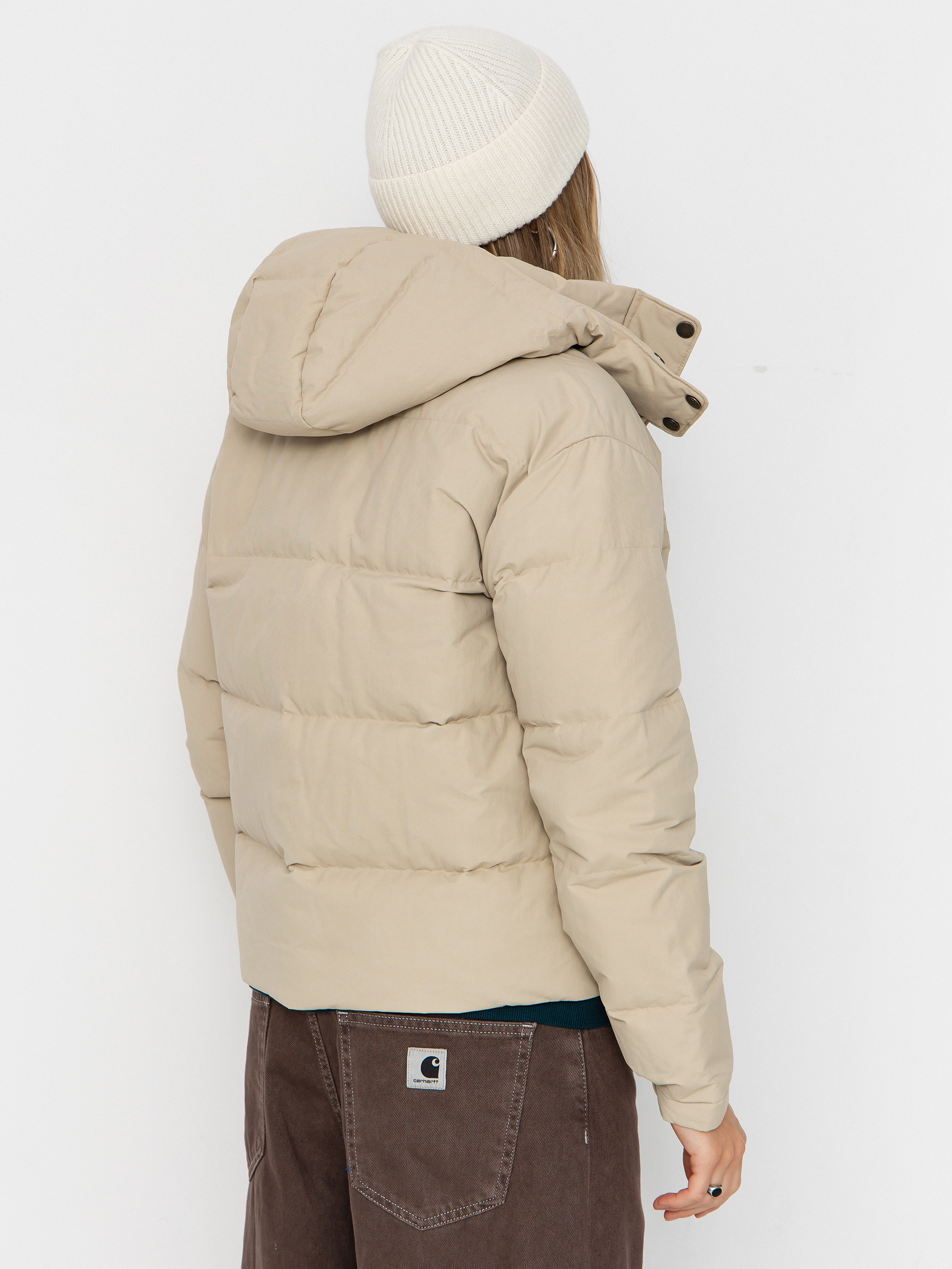 Patagonia Jacket Downdrift Wmn - beige (oar tan w/seabird grey)