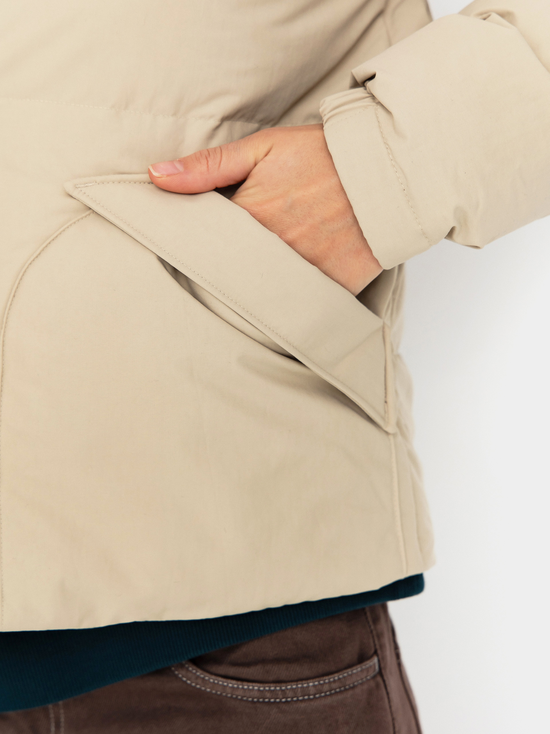 Patagonia Jacket Downdrift Wmn - beige (oar tan w/seabird grey)