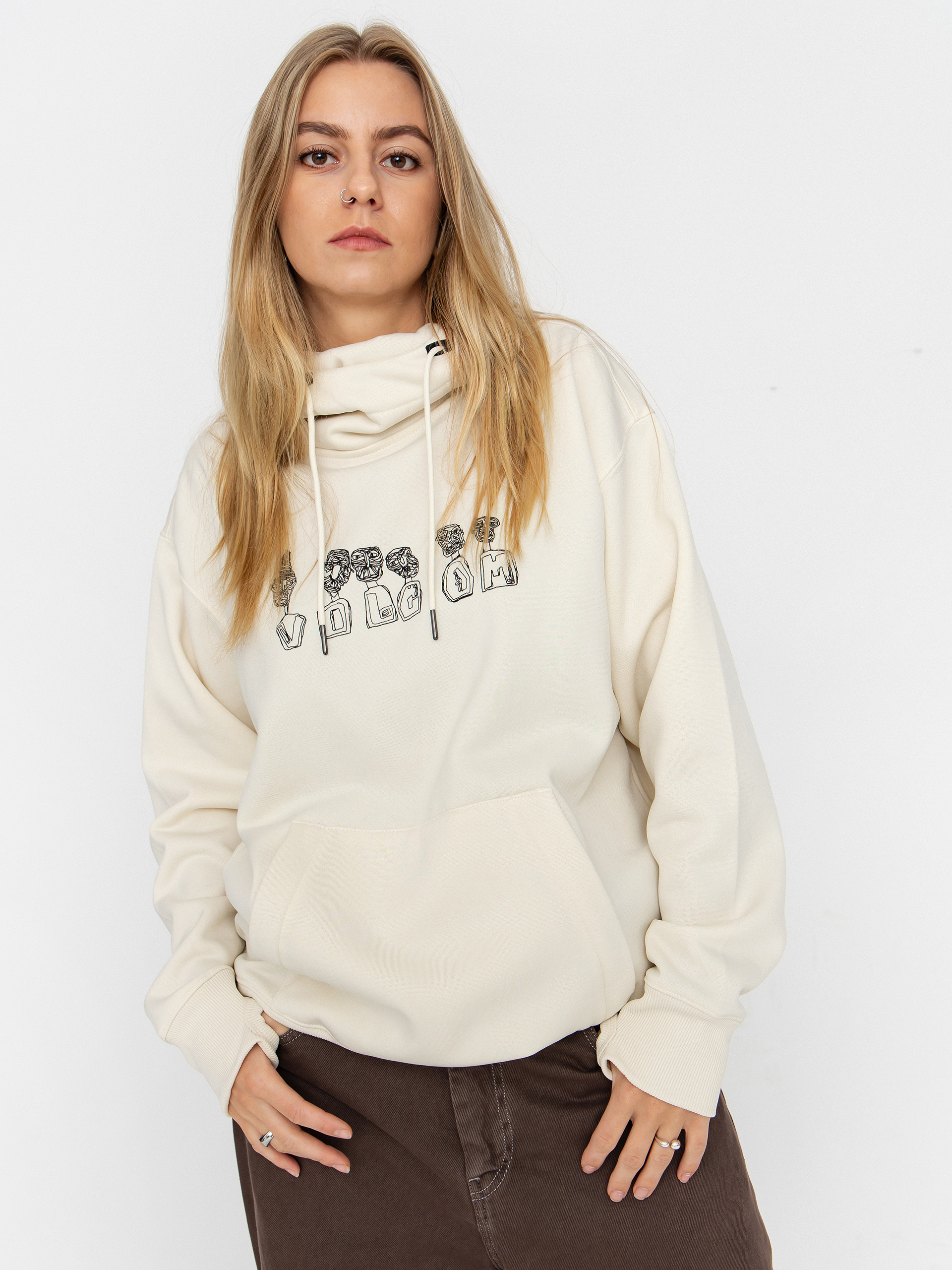 Volcom Riding Hydro HD Wmn Active sweatshirt (bone)