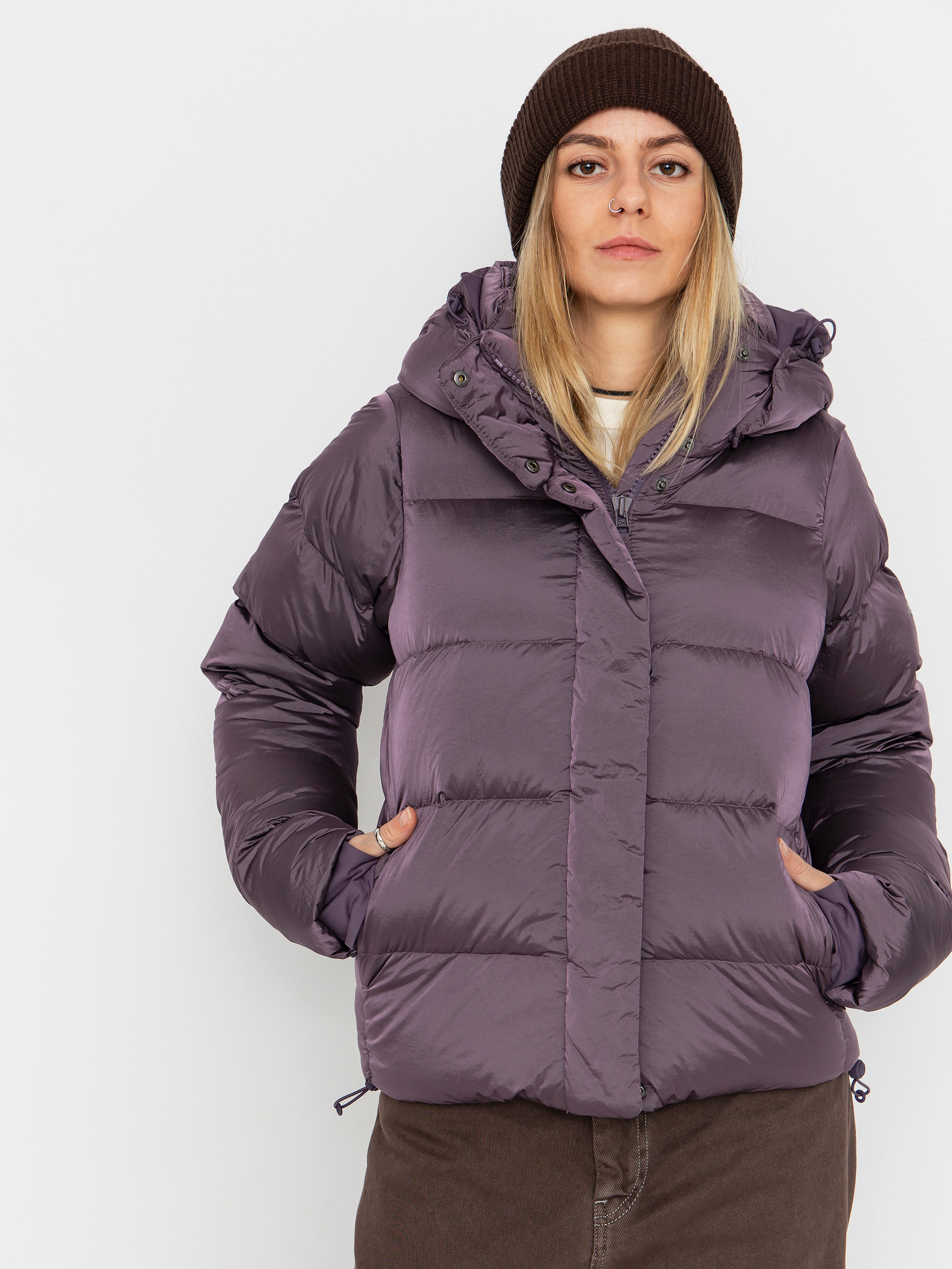Columbia Amaze Puff Hooded Wmn Jacket (fig high shine)