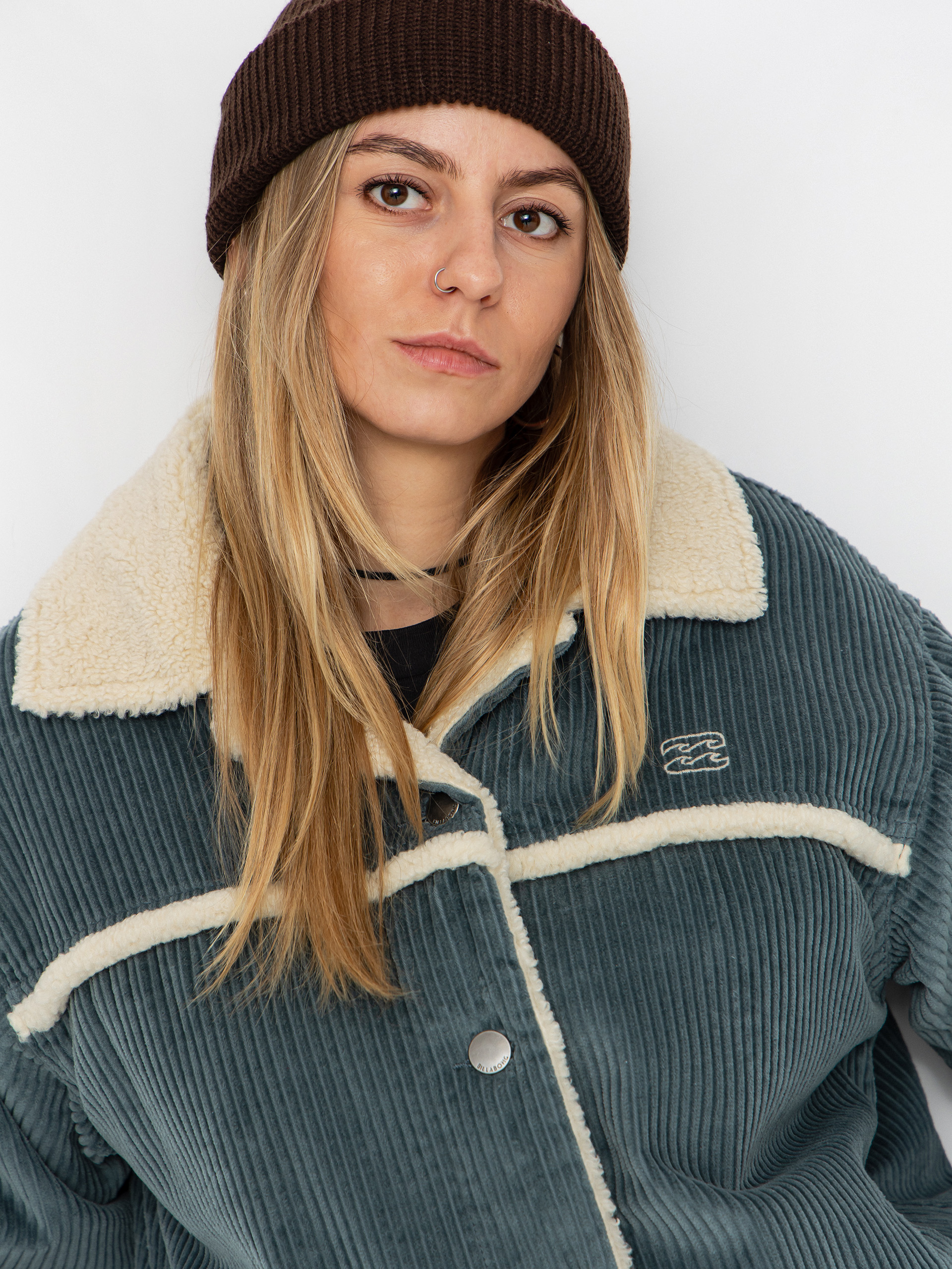 Billabong Cord In Love Wmn Jacket (slate blue)