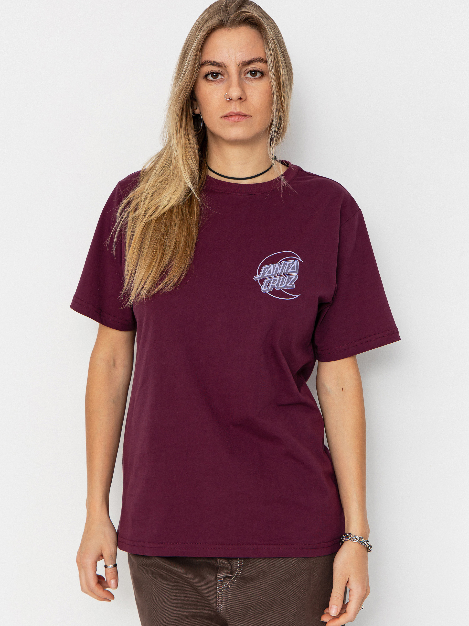 Santa Cruz Imprint Moon Dot Wmn T-Shirt (dark cherry)