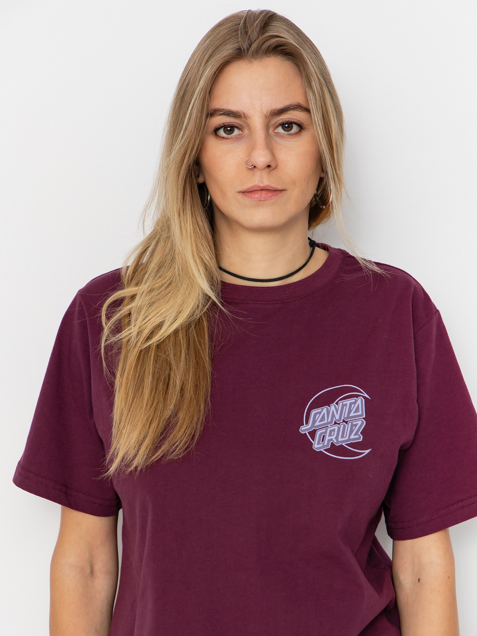 Santa Cruz Imprint Moon Dot Wmn T-Shirt (dark cherry)