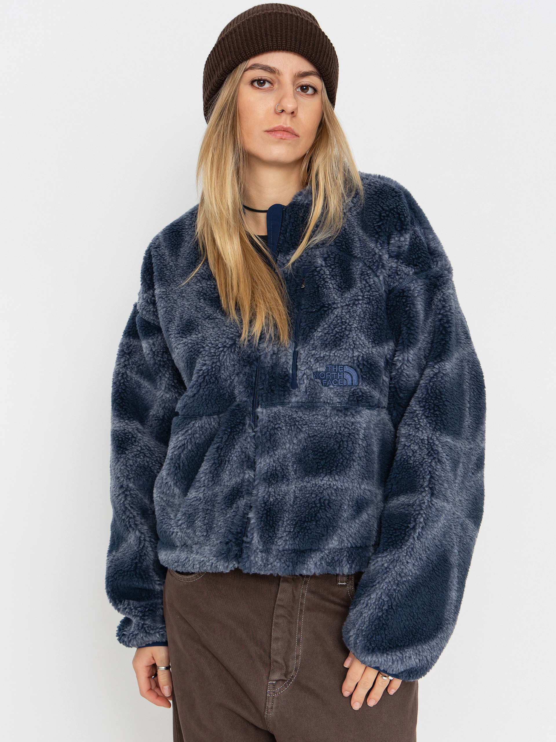 The North Face Jacket Extreme Pile 2 Print - blue, navy blue