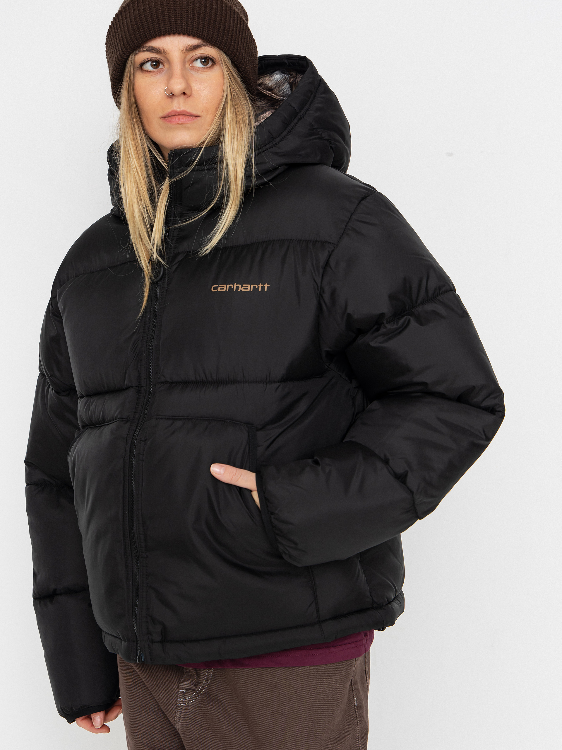 Carhartt WIP Jacket Toronto Wmn - black (black/wild dog print)
