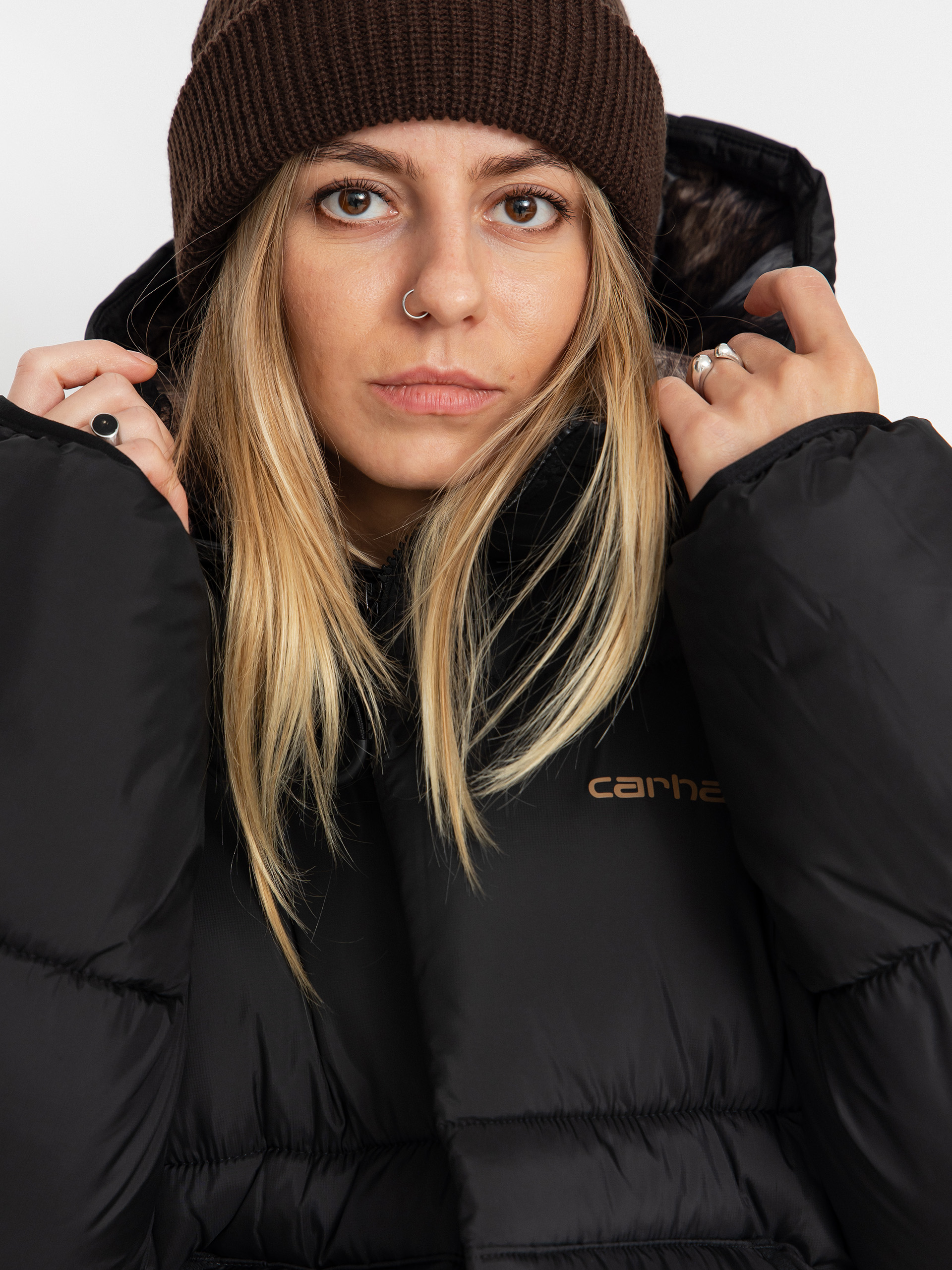 Carhartt WIP Jacket Toronto Wmn - black (black/wild dog print)